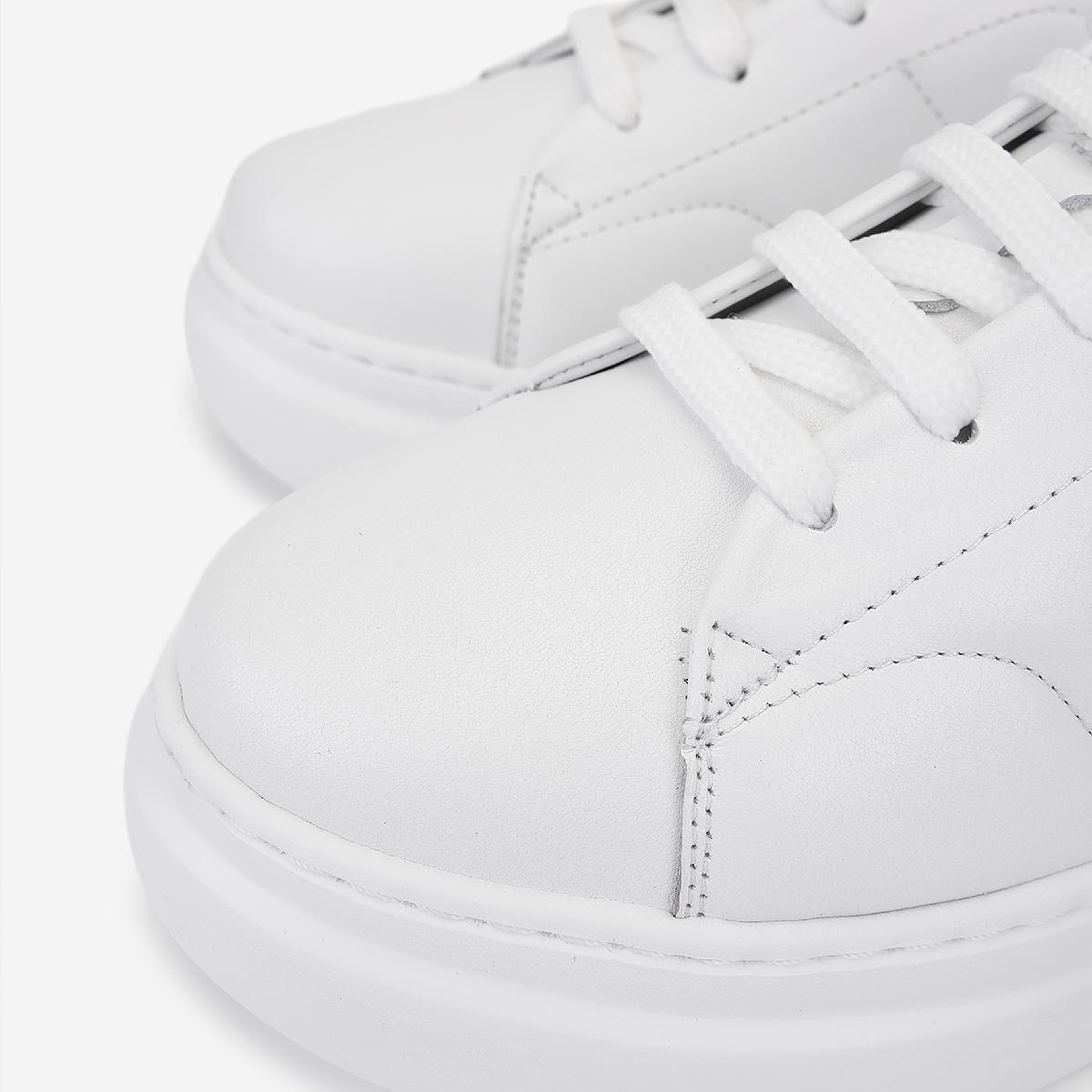 Valmenti Kadın Hakiki Deri Beyaz/Lame Sneakers & Spor Ayakkabı