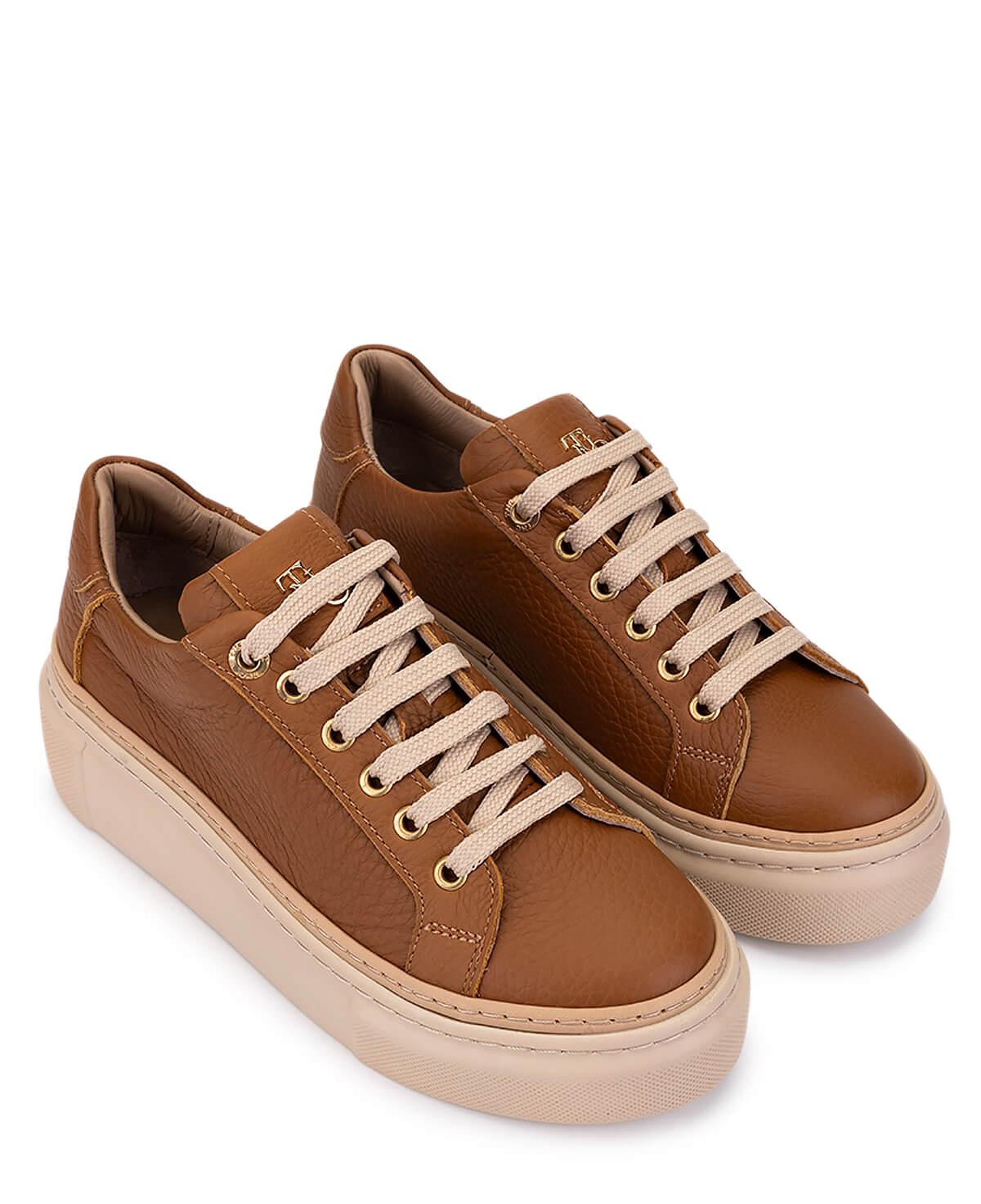 Tamer Tanca Kadın Hakiki Deri Taba Sneakers & Spor Ayakkabı