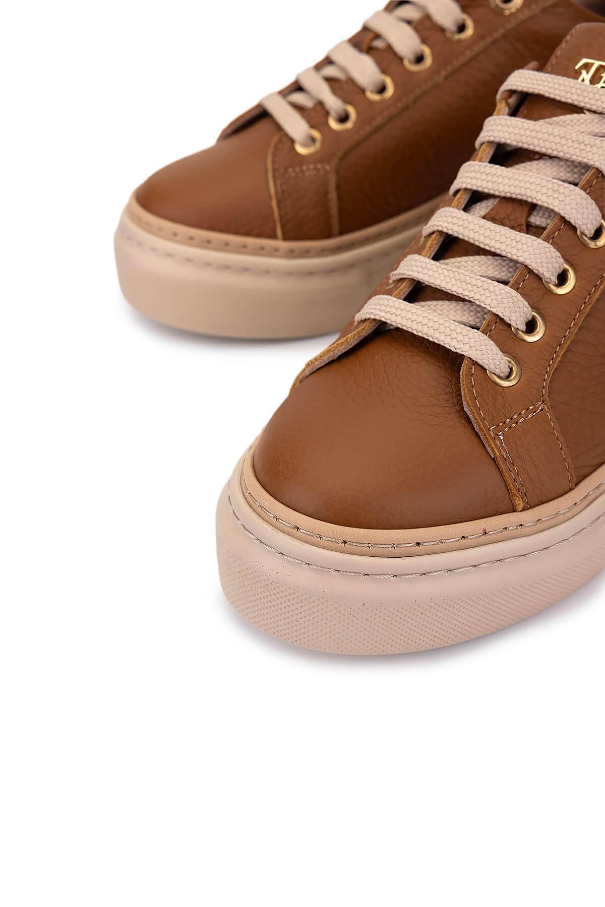 Tamer Tanca Kadın Hakiki Deri Taba Sneakers & Spor Ayakkabı