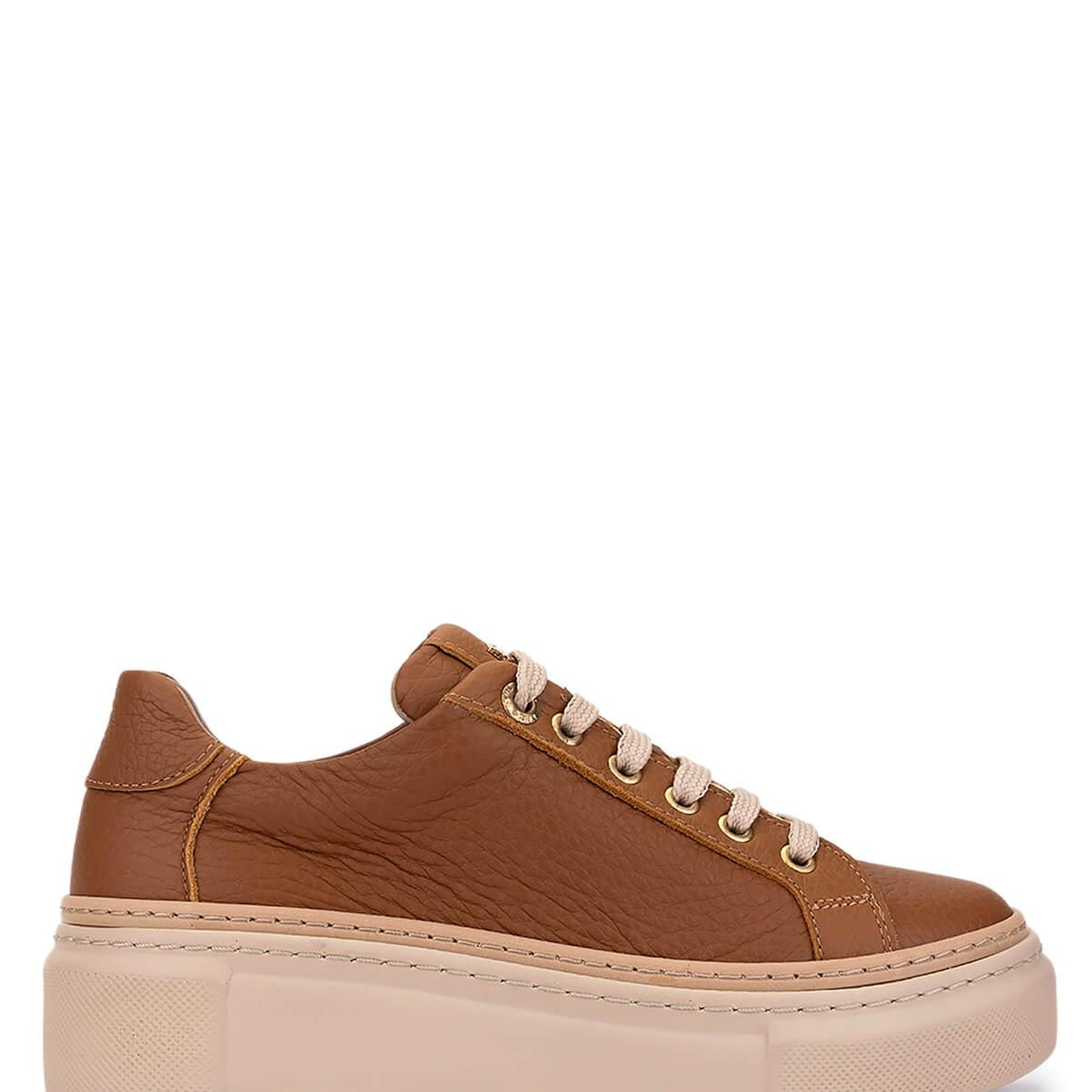 Tamer Tanca Kadın Hakiki Deri Taba Sneakers & Spor Ayakkabı