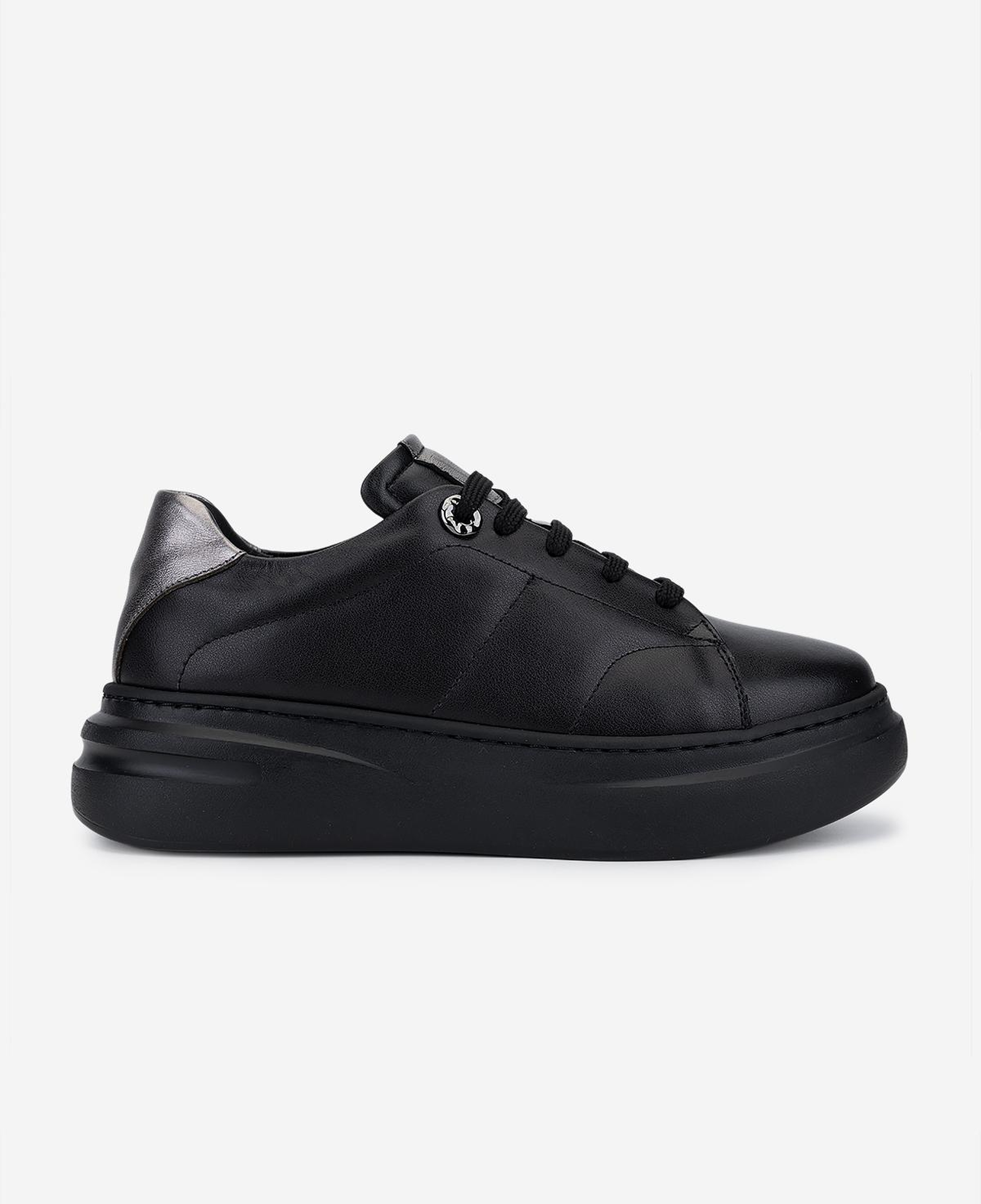 Valmenti Kadın Hakiki Deri Siyah/Antrasit Sneakers & Spor Ayakkabı