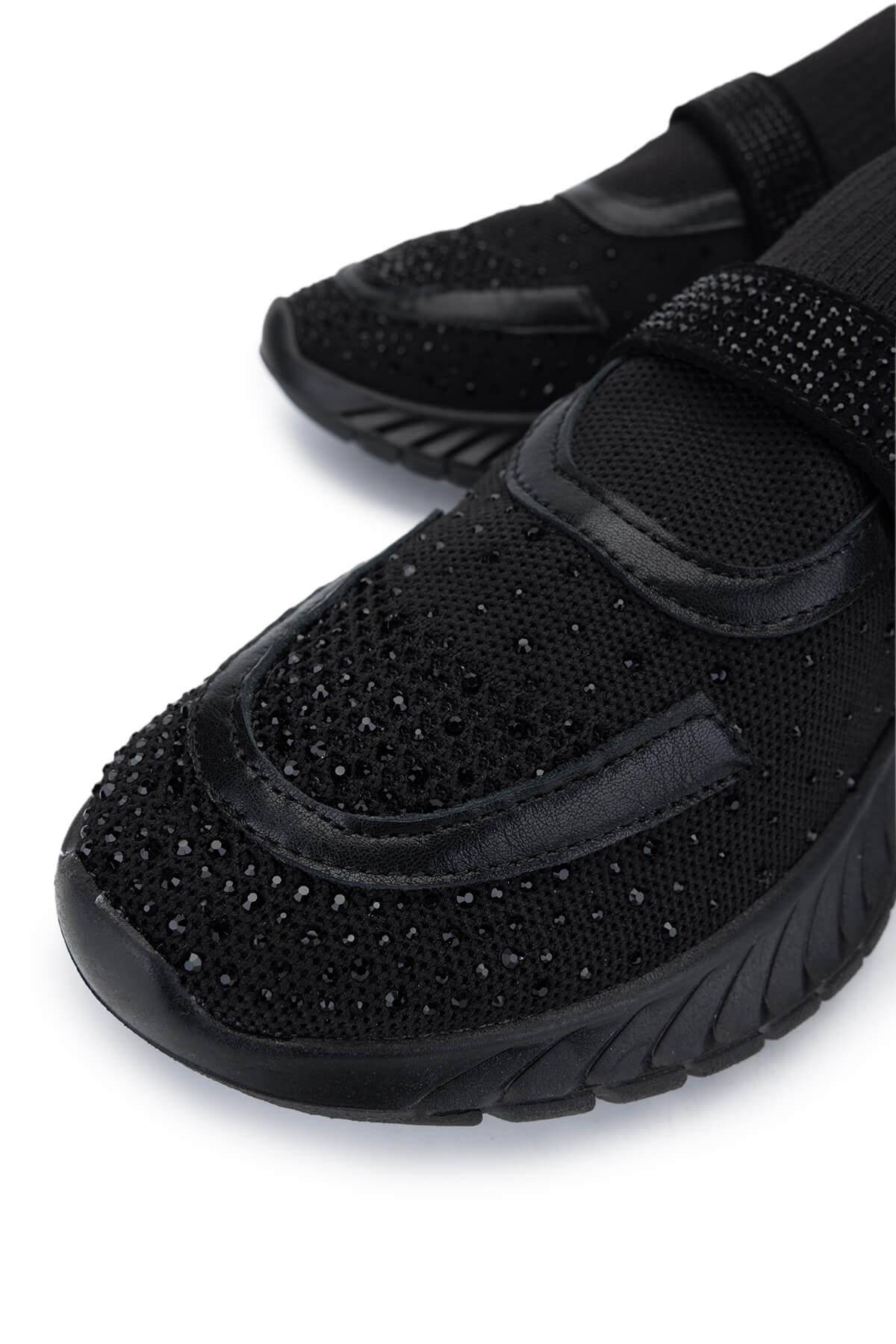 Tamer Tanca Kadın Tekstil Siyah Sneakers & Spor Ayakkabı