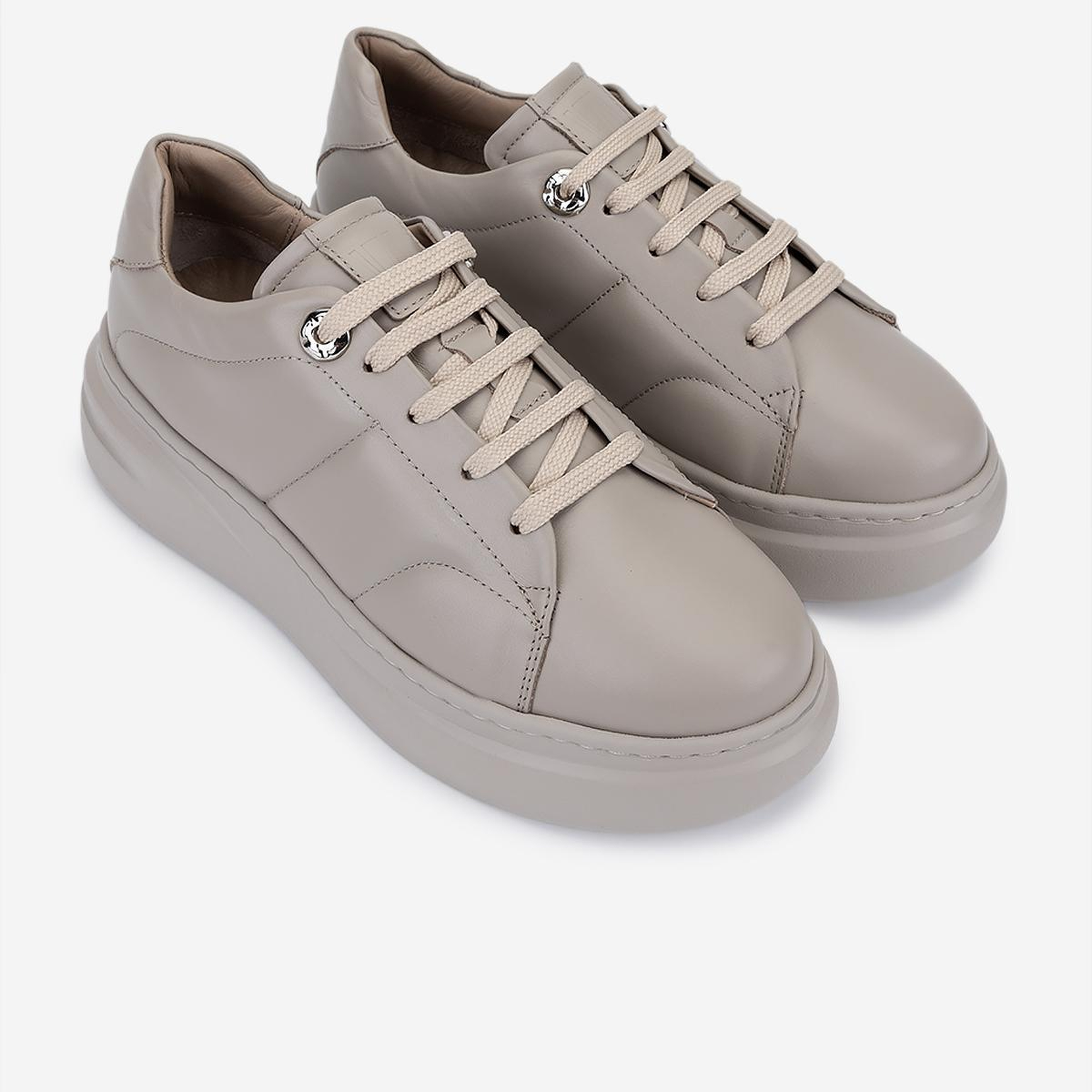 Valmenti Kadın Hakiki Deri Vizon Sneakers & Spor Ayakkabı