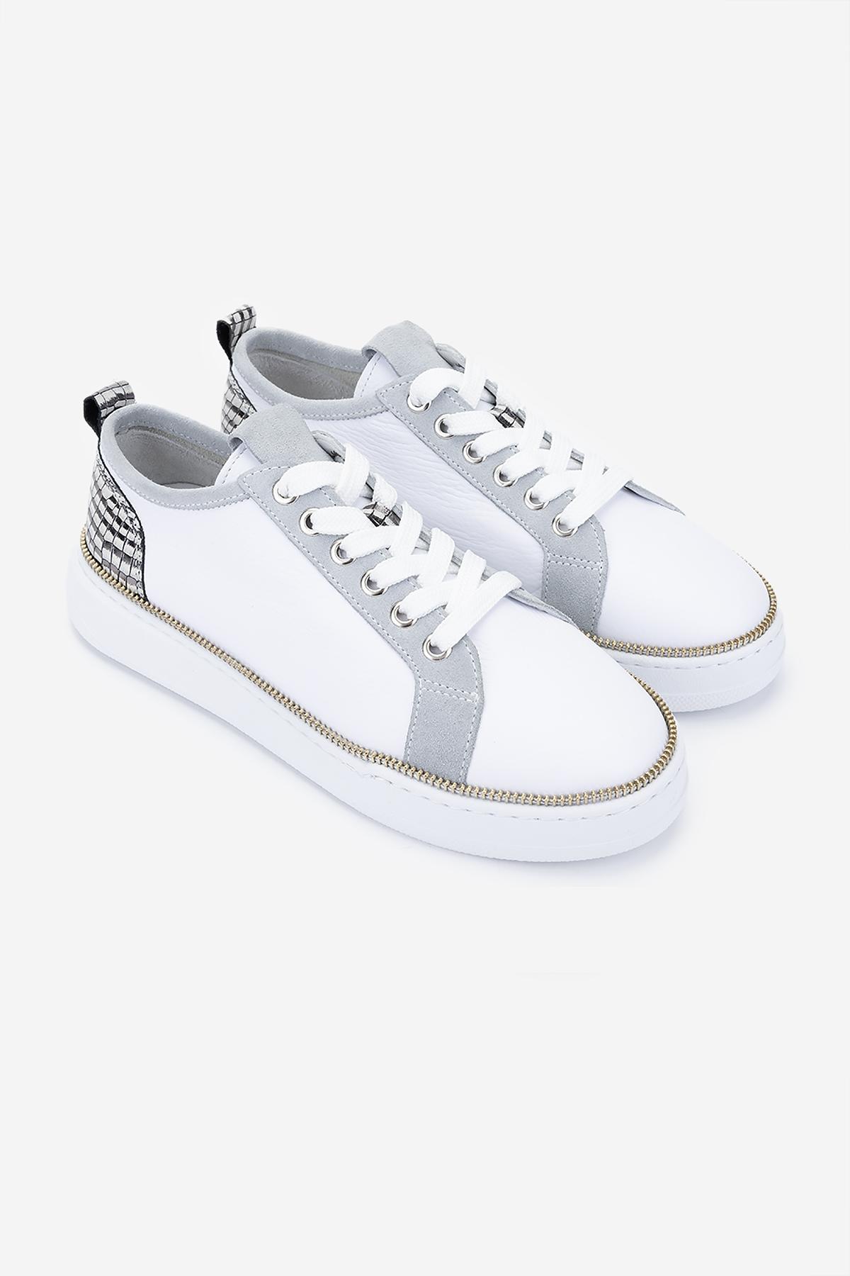 Valmenti Kadın Hakiki Deri Beyaz Sneakers & Spor Ayakkabı