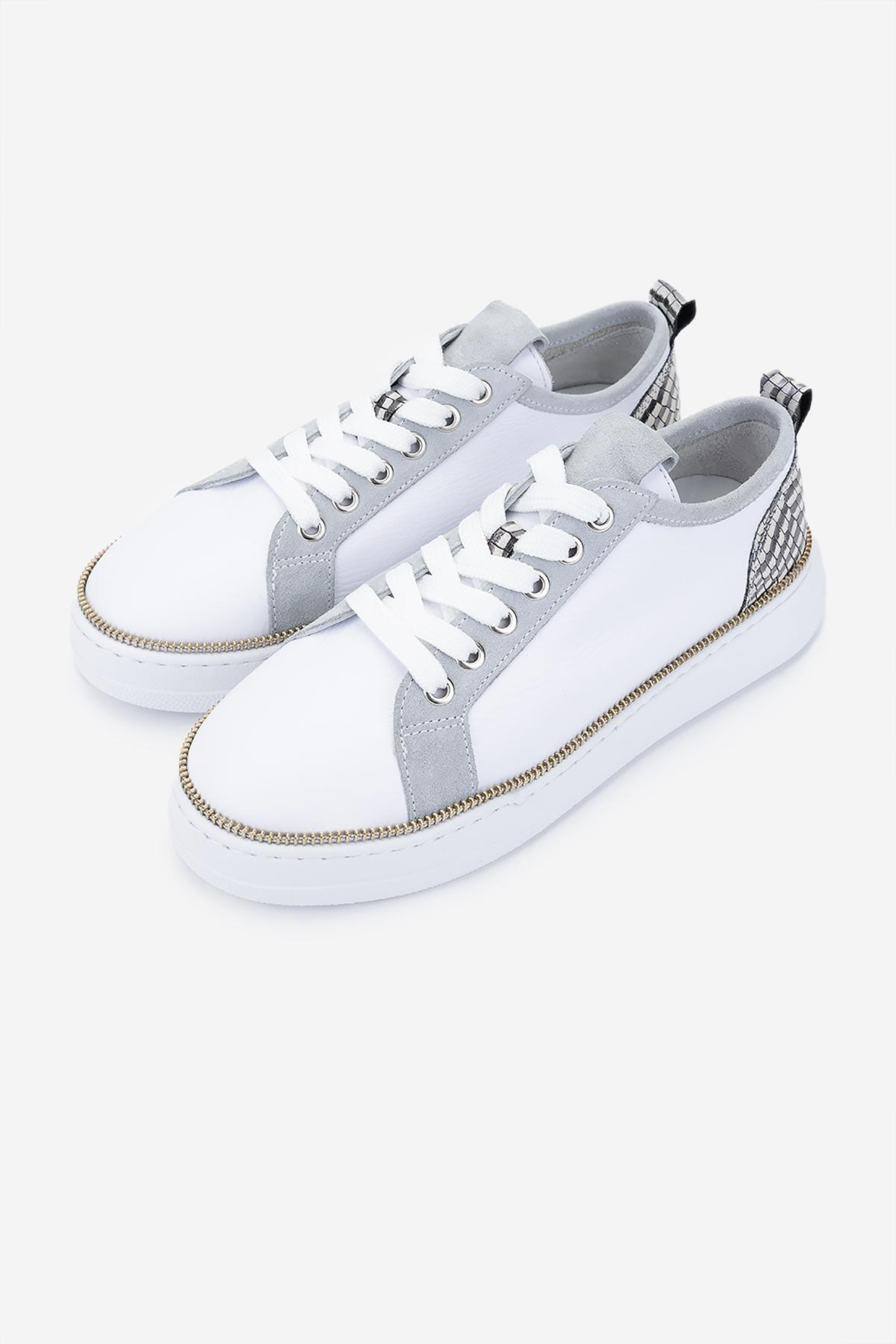 Valmenti Kadın Hakiki Deri Beyaz Sneakers & Spor Ayakkabı