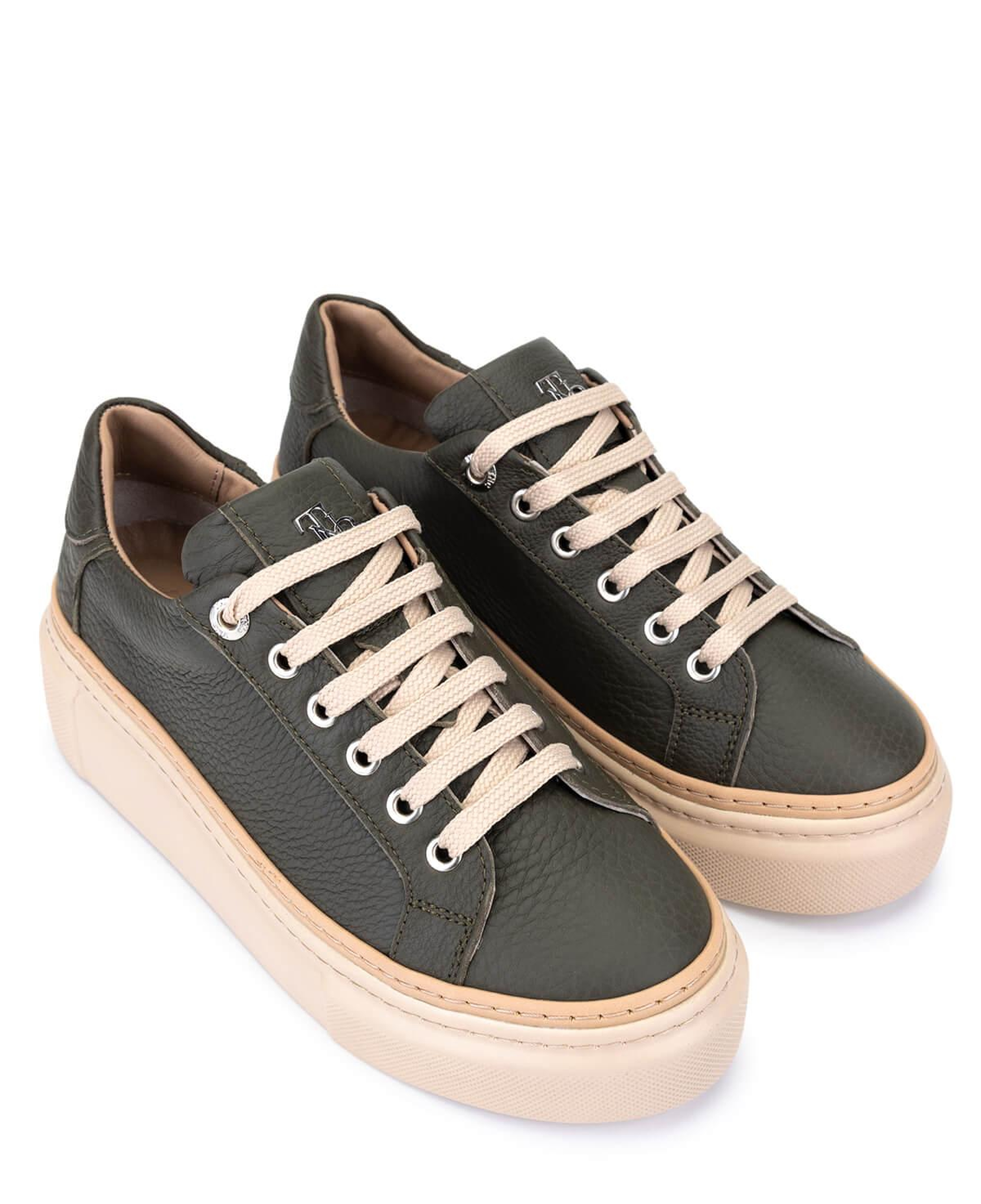 Tamer Tanca Kadın Hakiki Deri Haki Sneakers & Spor Ayakkabı