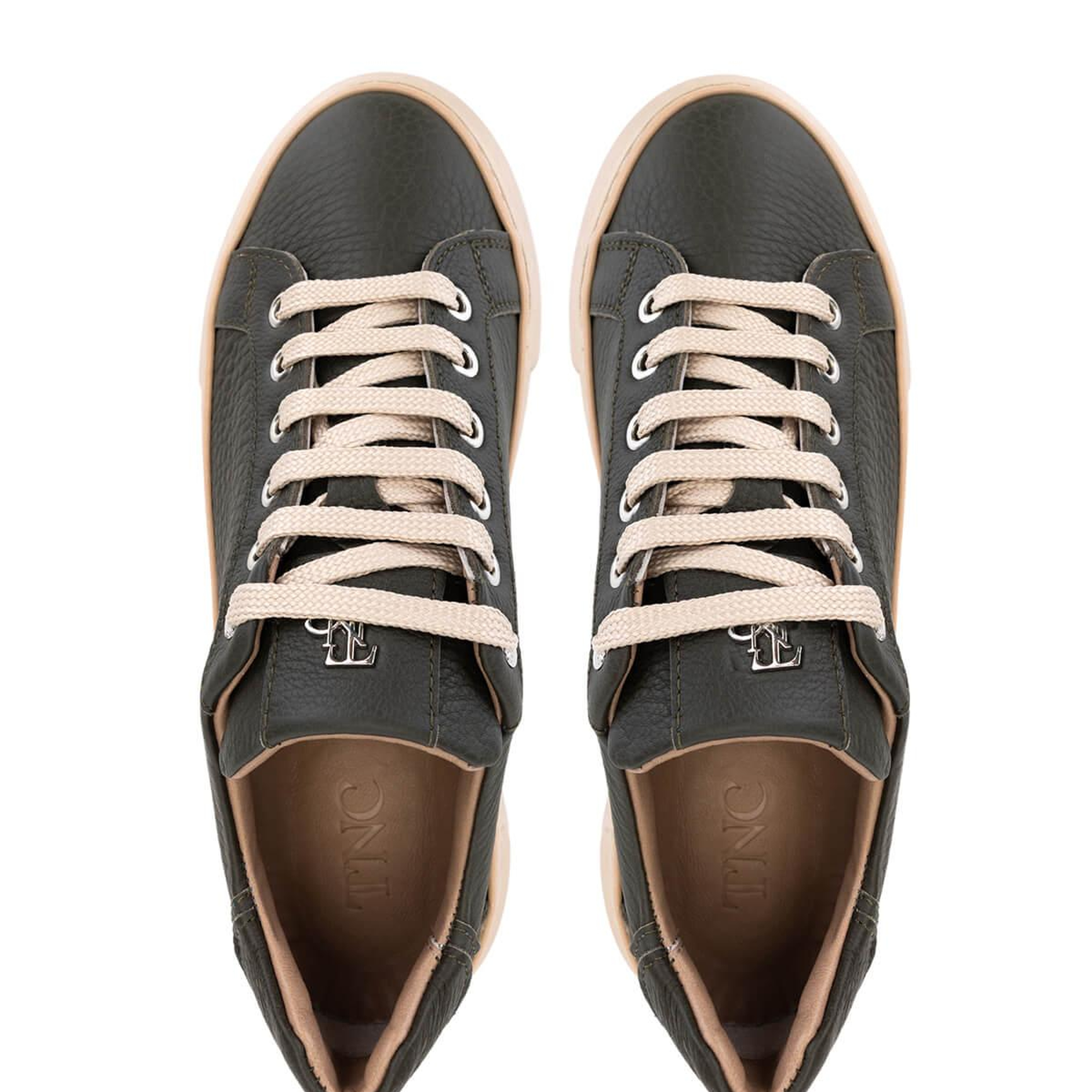 Tamer Tanca Kadın Hakiki Deri Haki Sneakers & Spor Ayakkabı