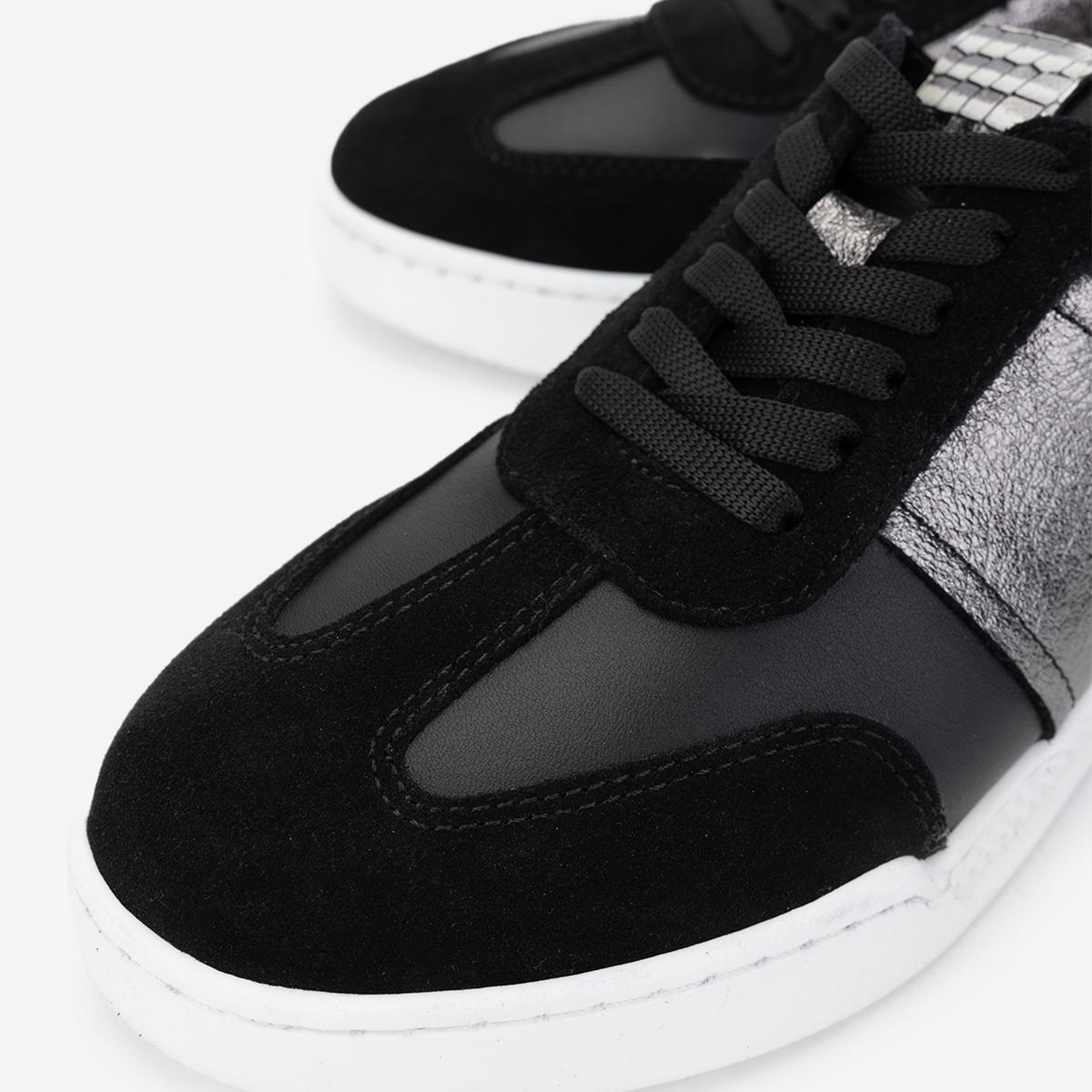 Valmenti Kadın Hakiki Deri Siyah Sneakers & Spor Ayakkabı