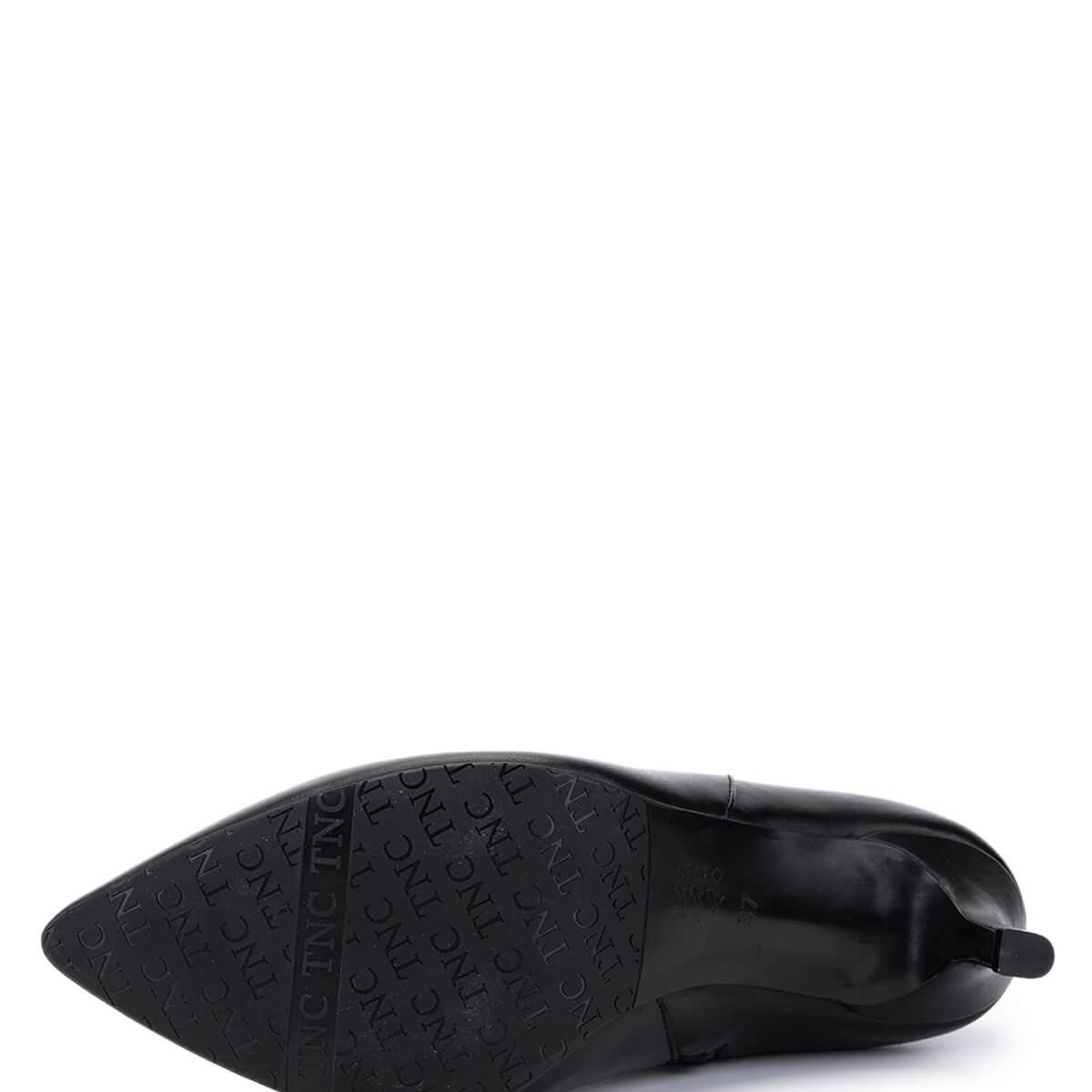 Tamer Tanca Kadın Hakiki Deri Siyah Deri Topuklu Bot