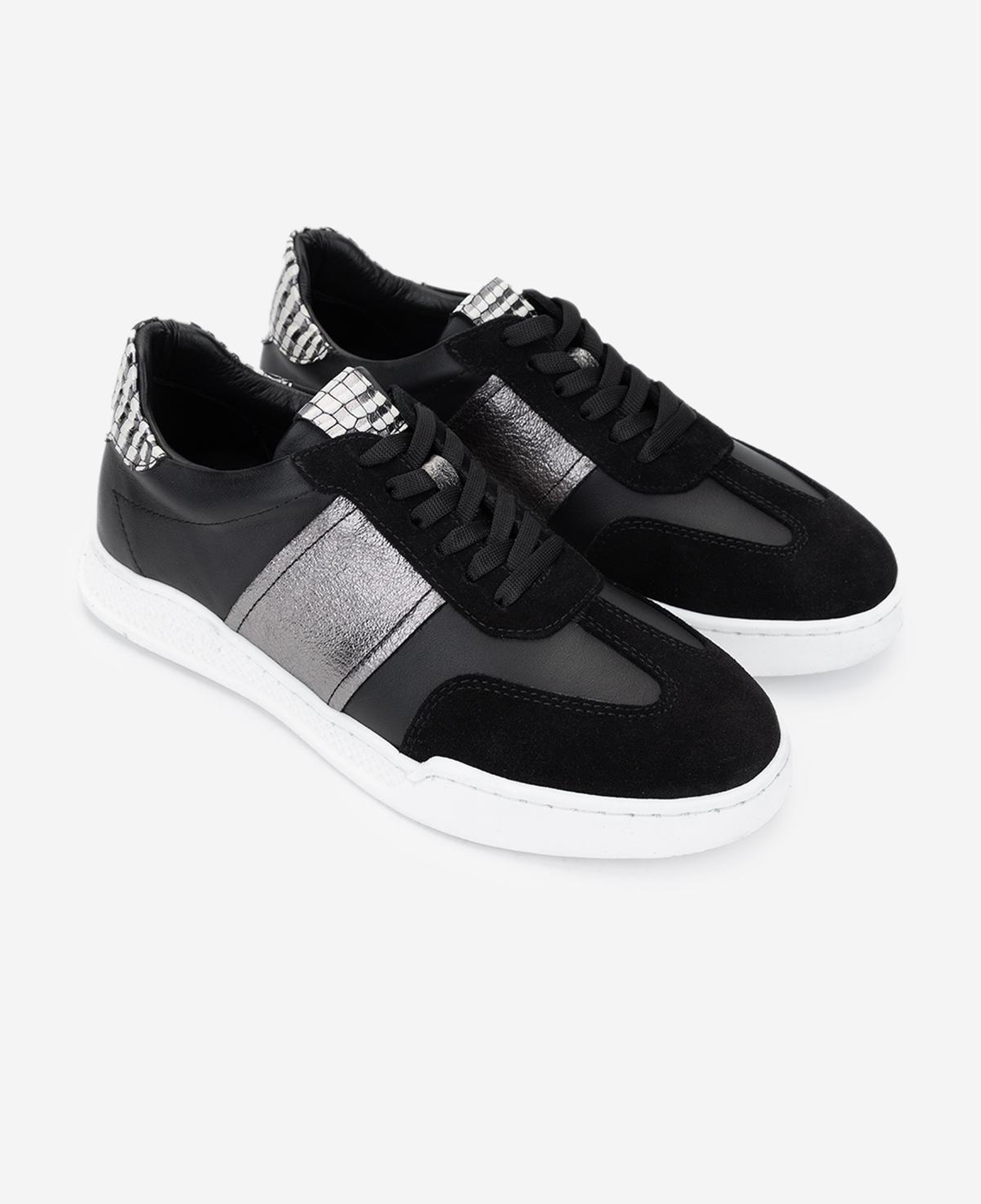 Valmenti Kadın Hakiki Deri Siyah Sneakers & Spor Ayakkabı