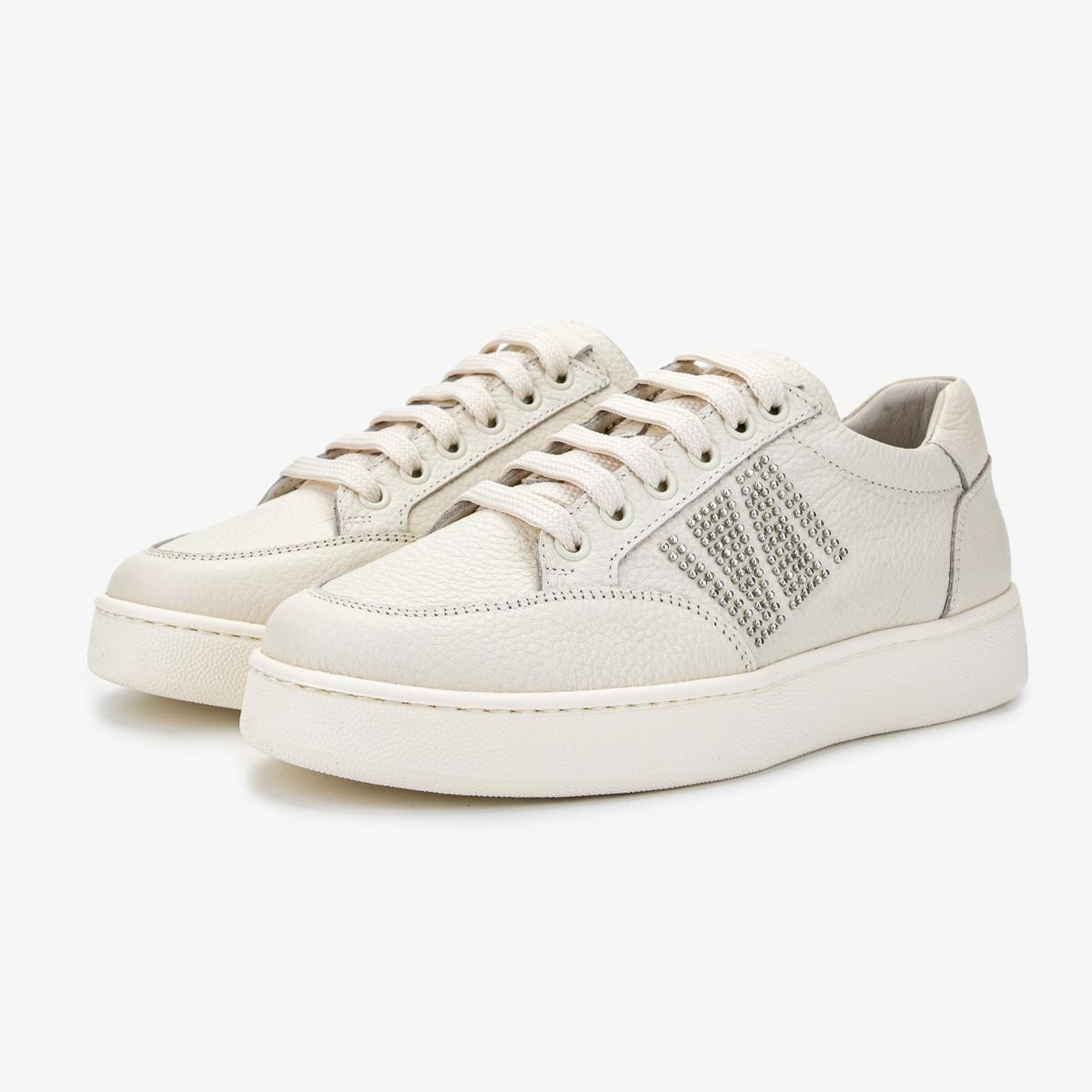 Valmenti Kadın Hakiki Deri Bej Floter Sneakers & Spor Ayakkabı