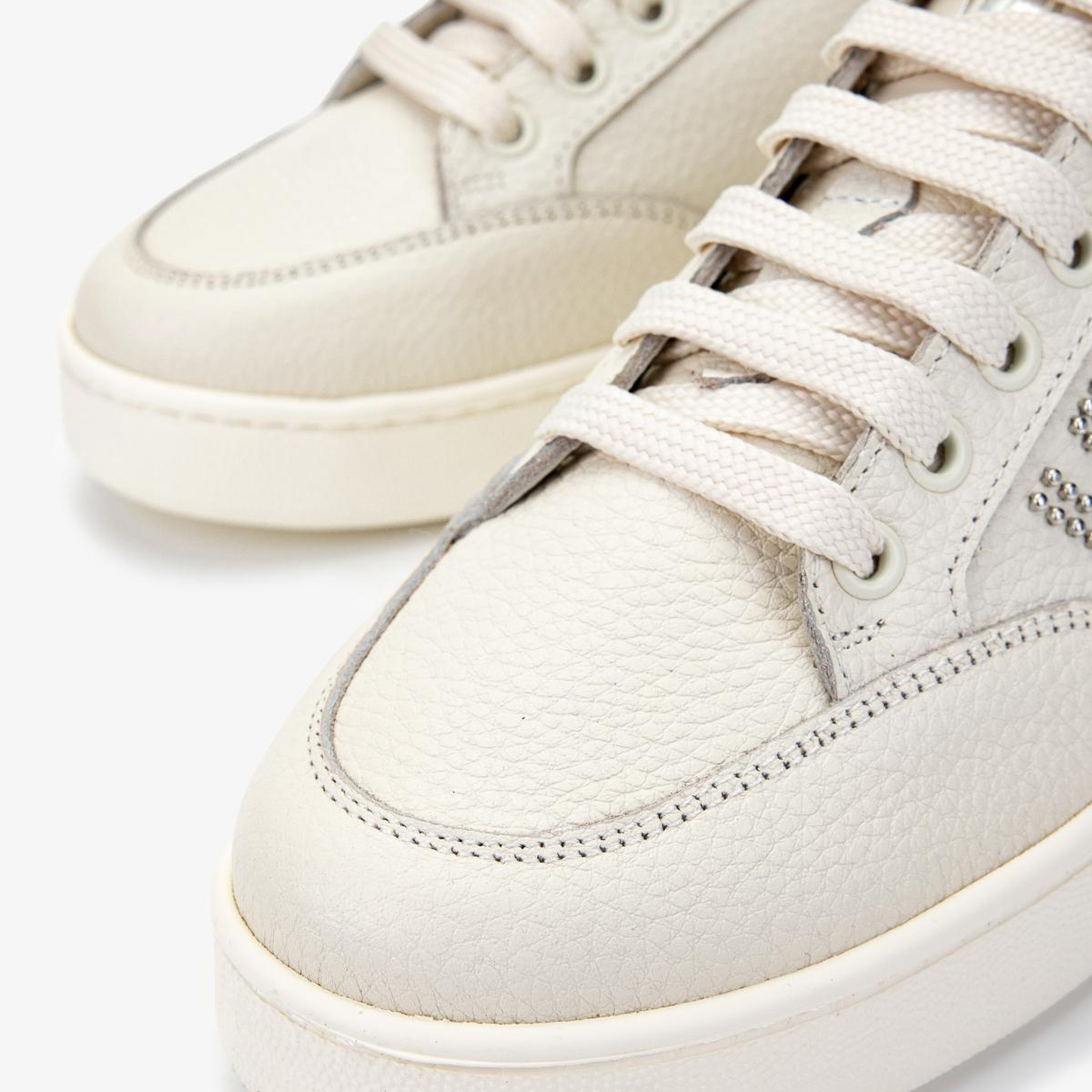 Valmenti Kadın Hakiki Deri Bej Floter Sneakers & Spor Ayakkabı