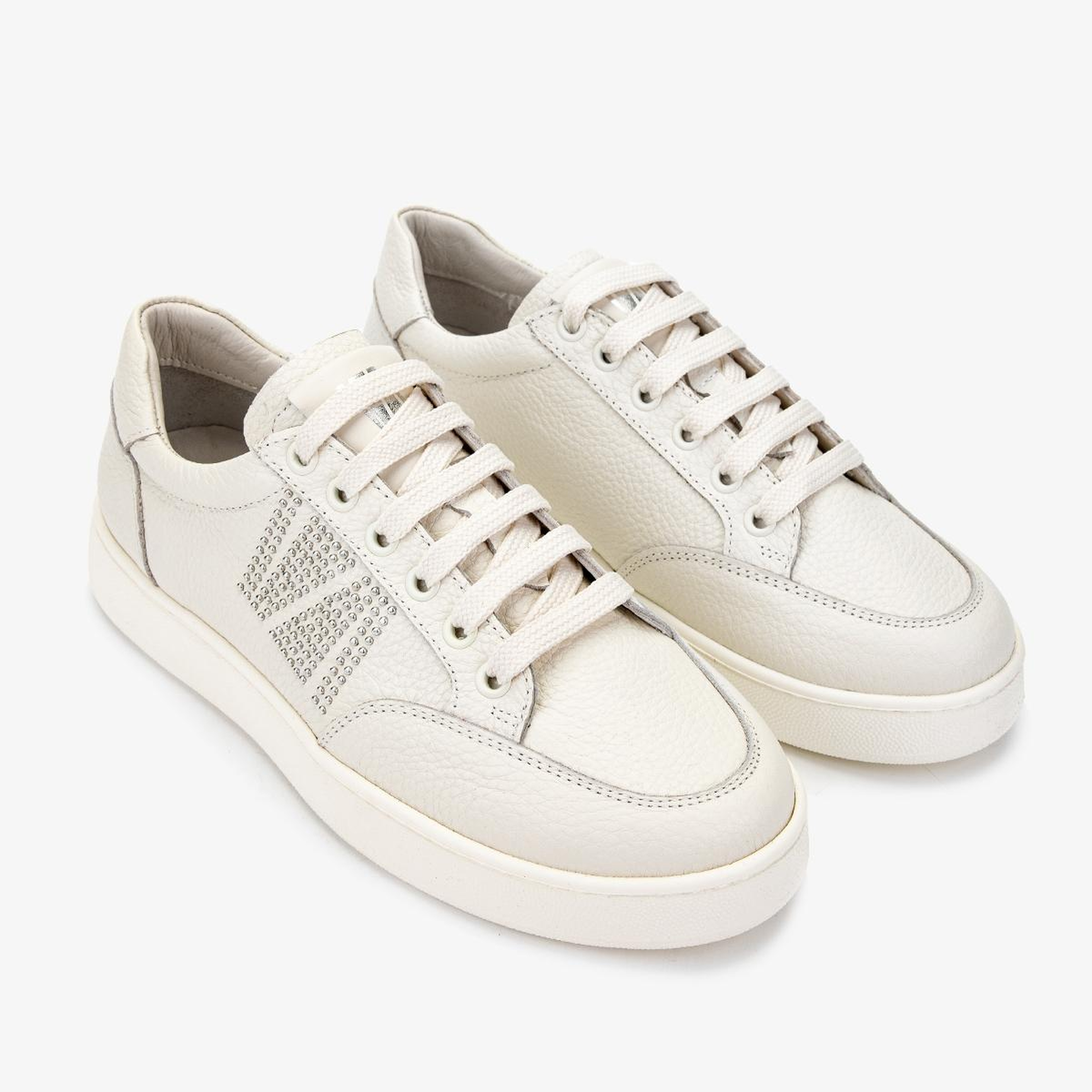 Valmenti Kadın Hakiki Deri Bej Floter Sneakers & Spor Ayakkabı