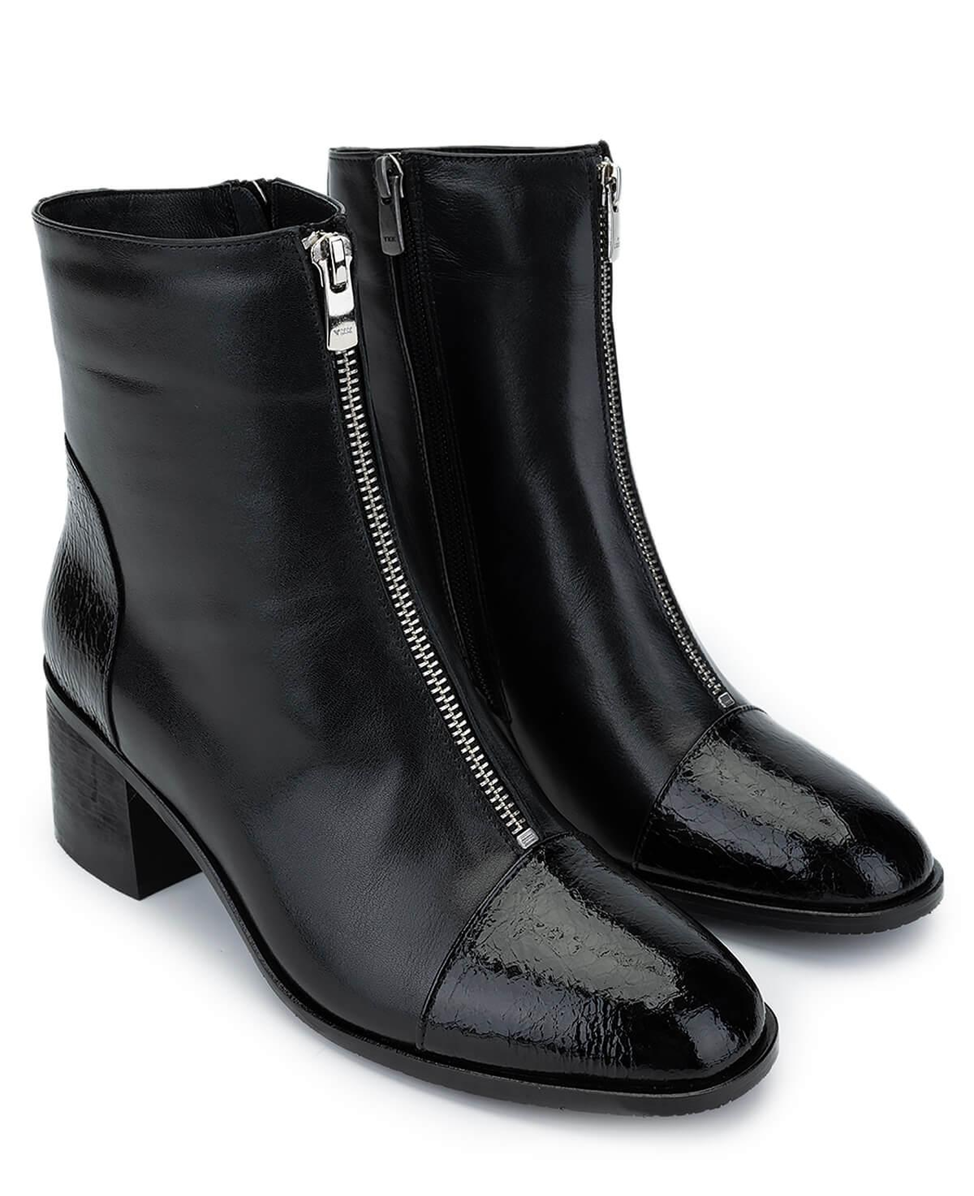 Tamer Tanca Kadın Hakiki Deri Siyah Topuklu Bot
