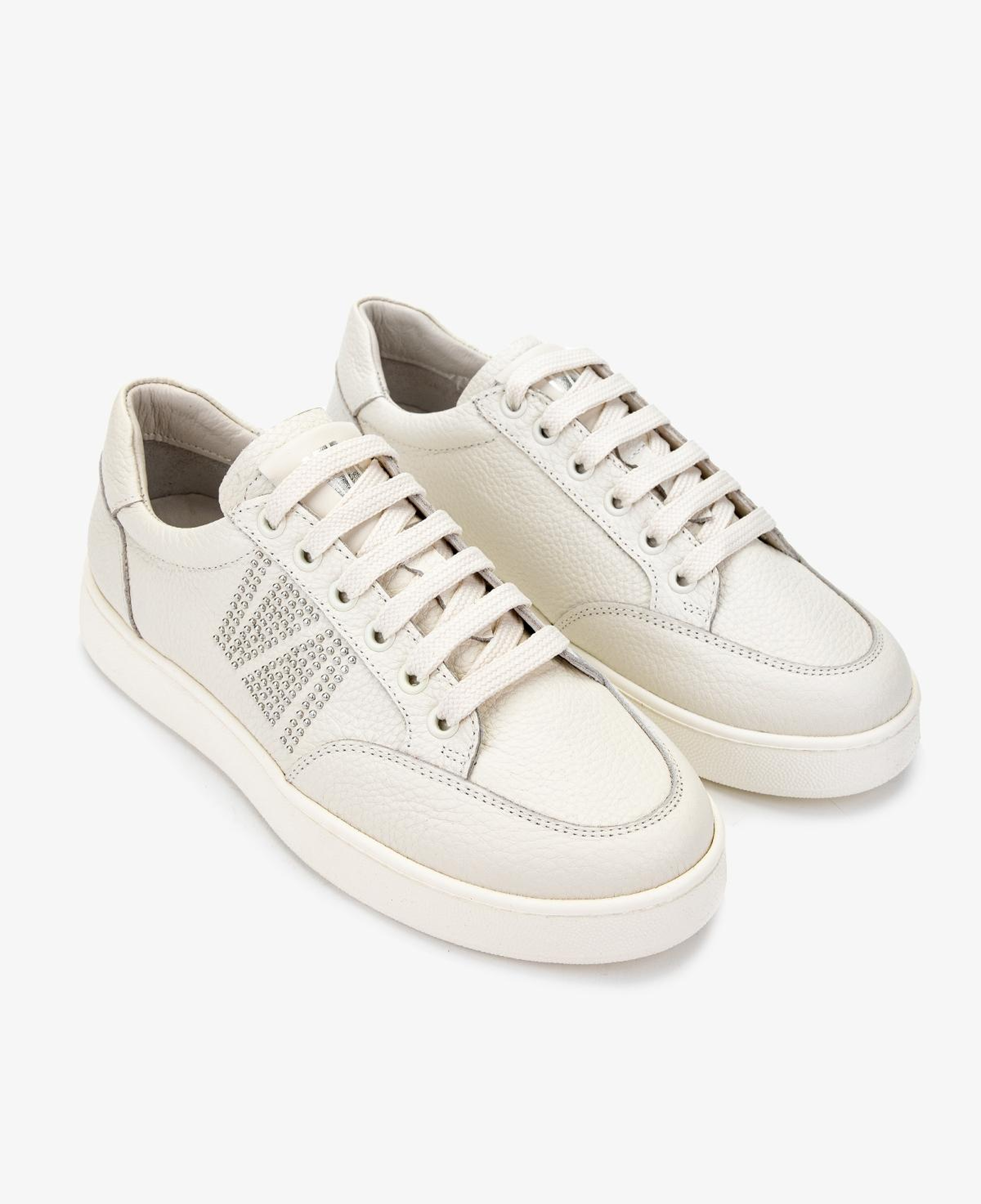 Valmenti Kadın Hakiki Deri Bej Floter Sneakers & Spor Ayakkabı