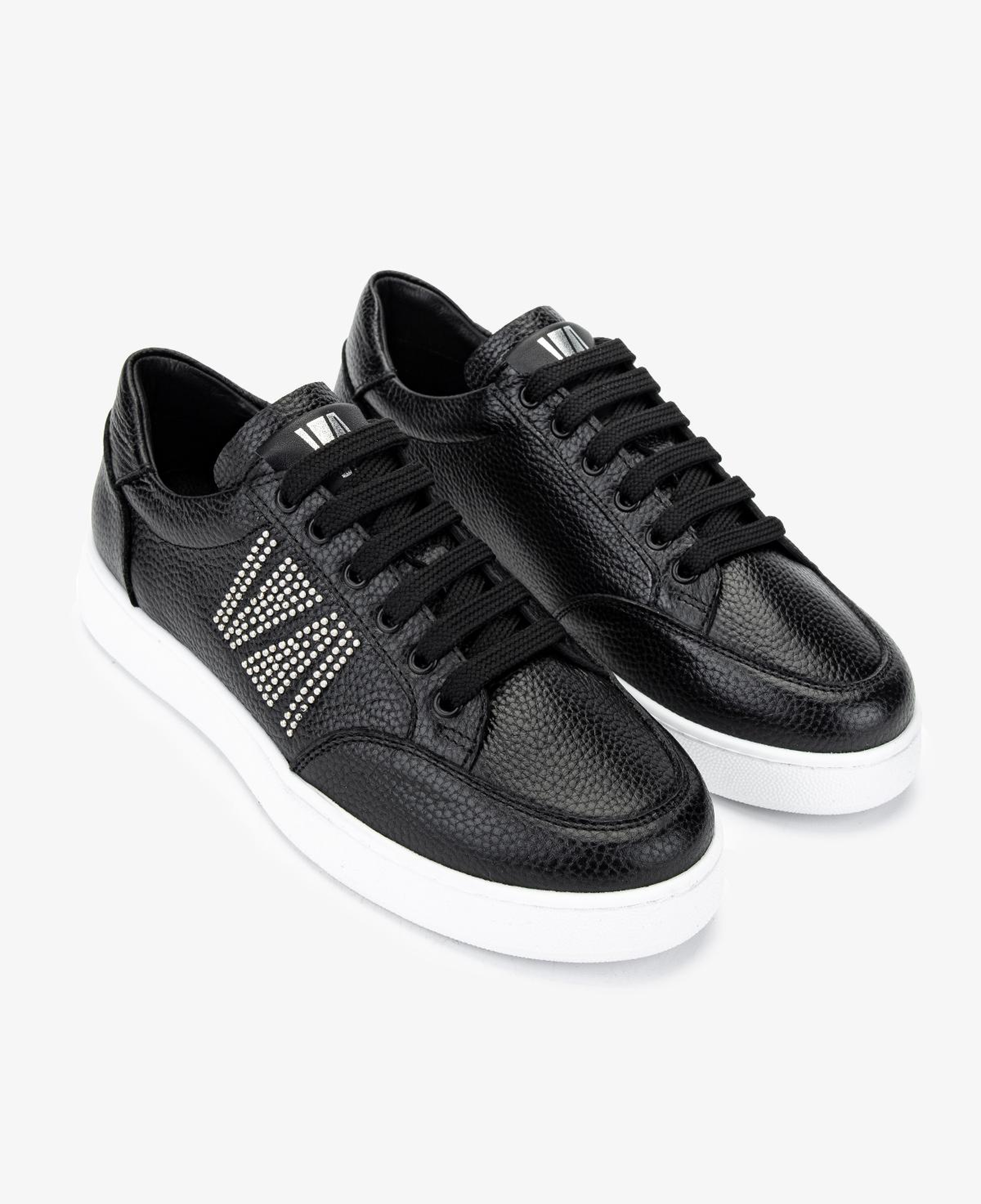 Valmenti Kadın Hakiki Deri Siyah Floter Sneakers & Spor Ayakkabı