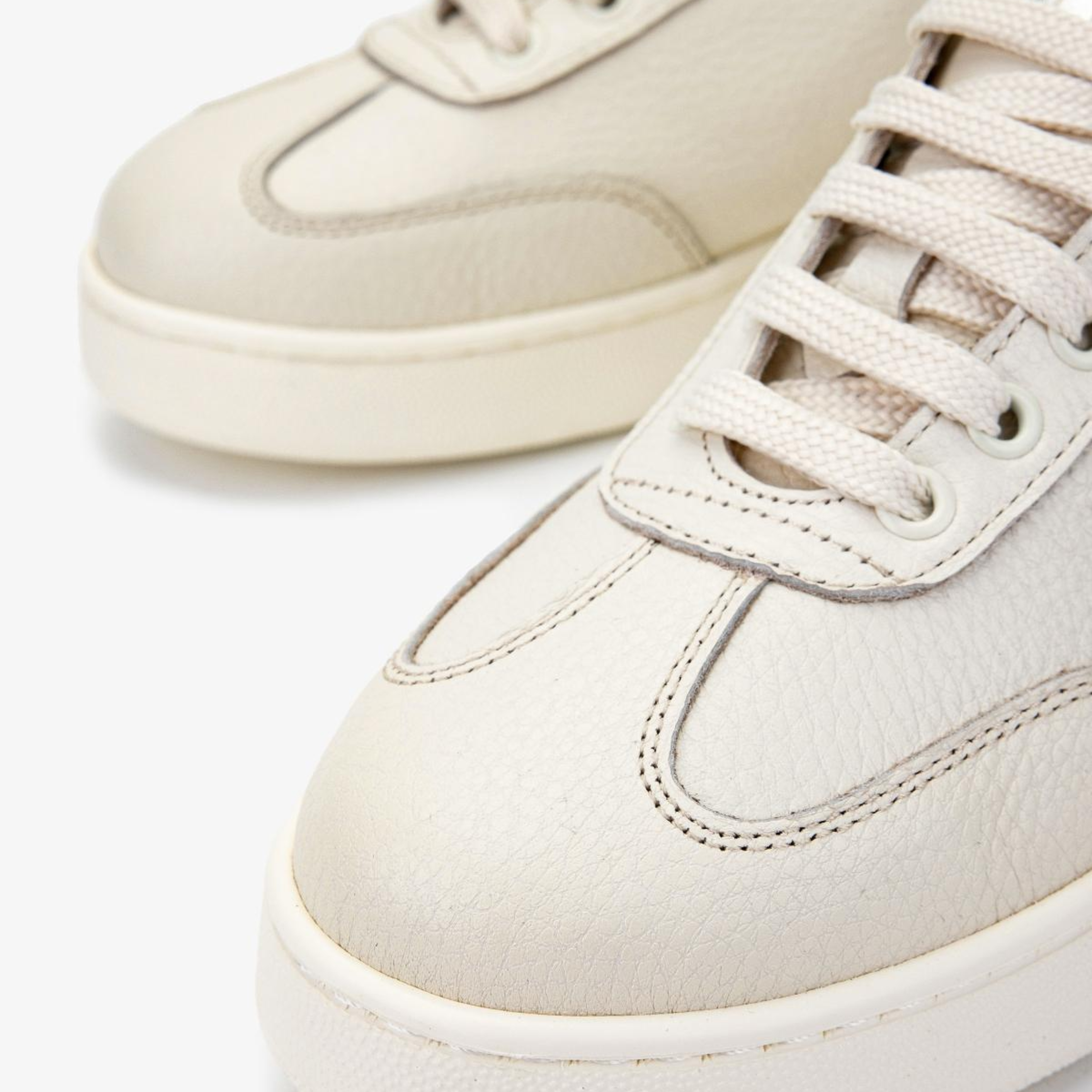 Valmenti Kadın Hakiki Deri Bej Floter Sneakers & Spor Ayakkabı