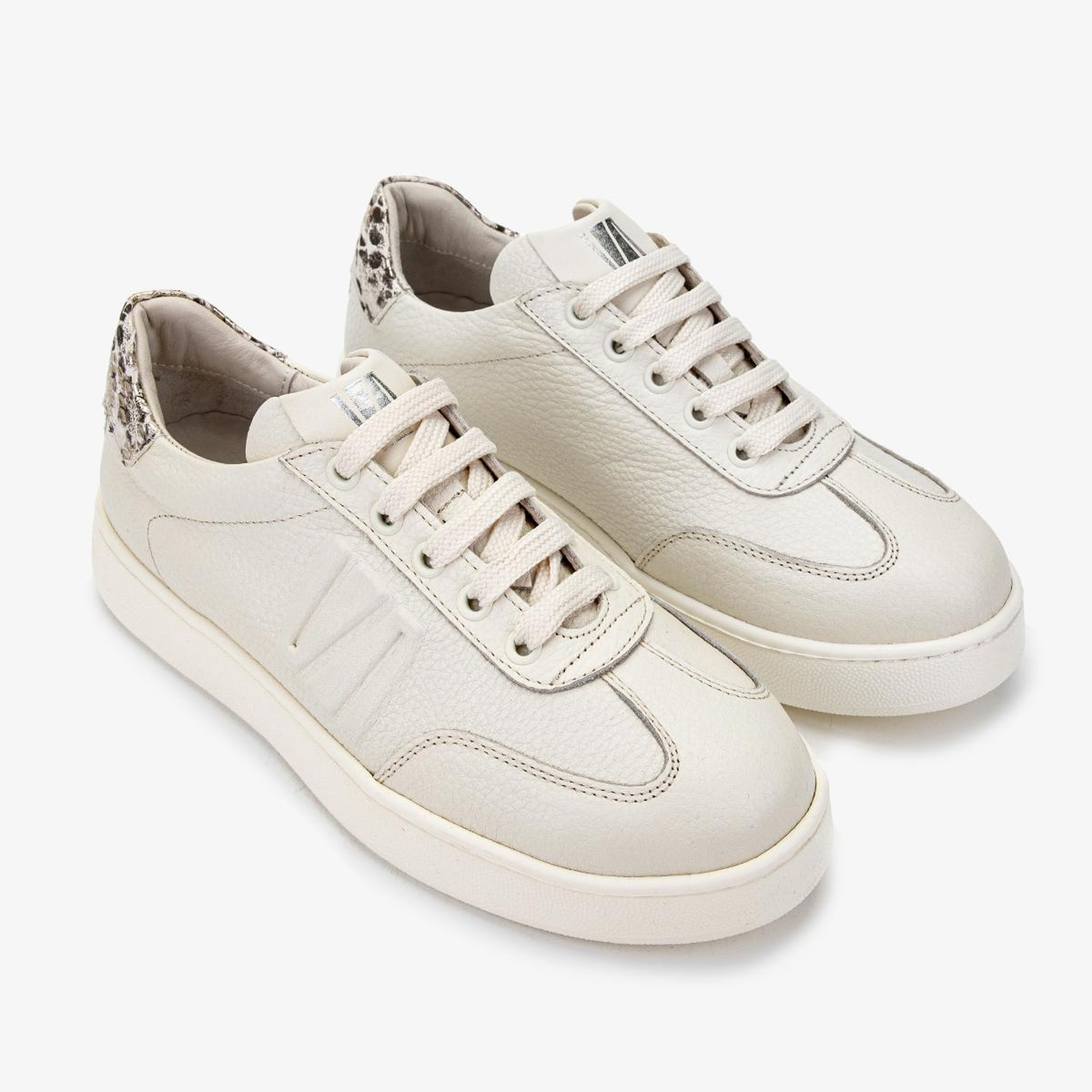 Valmenti Kadın Hakiki Deri Bej Floter Sneakers & Spor Ayakkabı