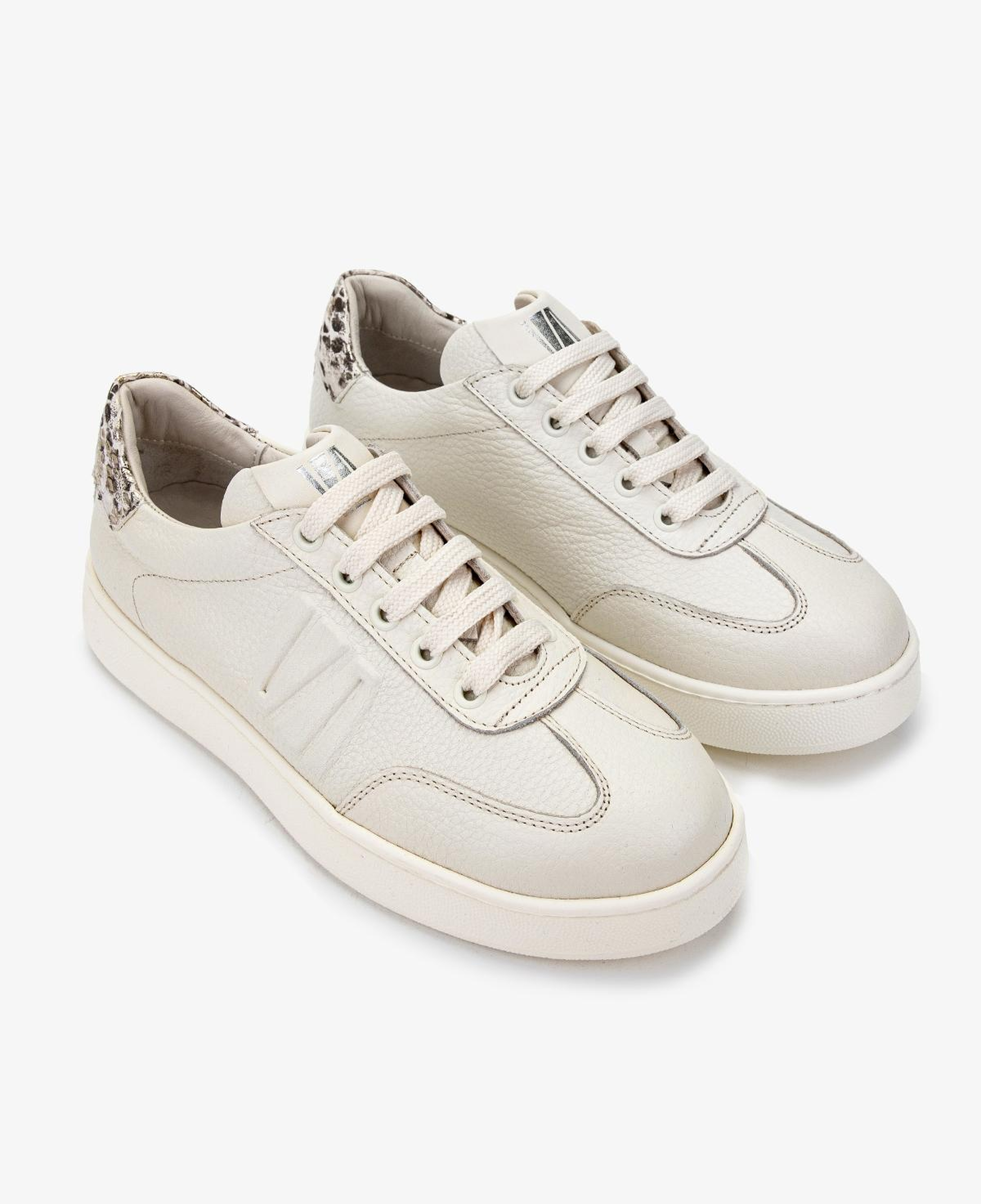 Valmenti Kadın Hakiki Deri Bej Floter Sneakers & Spor Ayakkabı