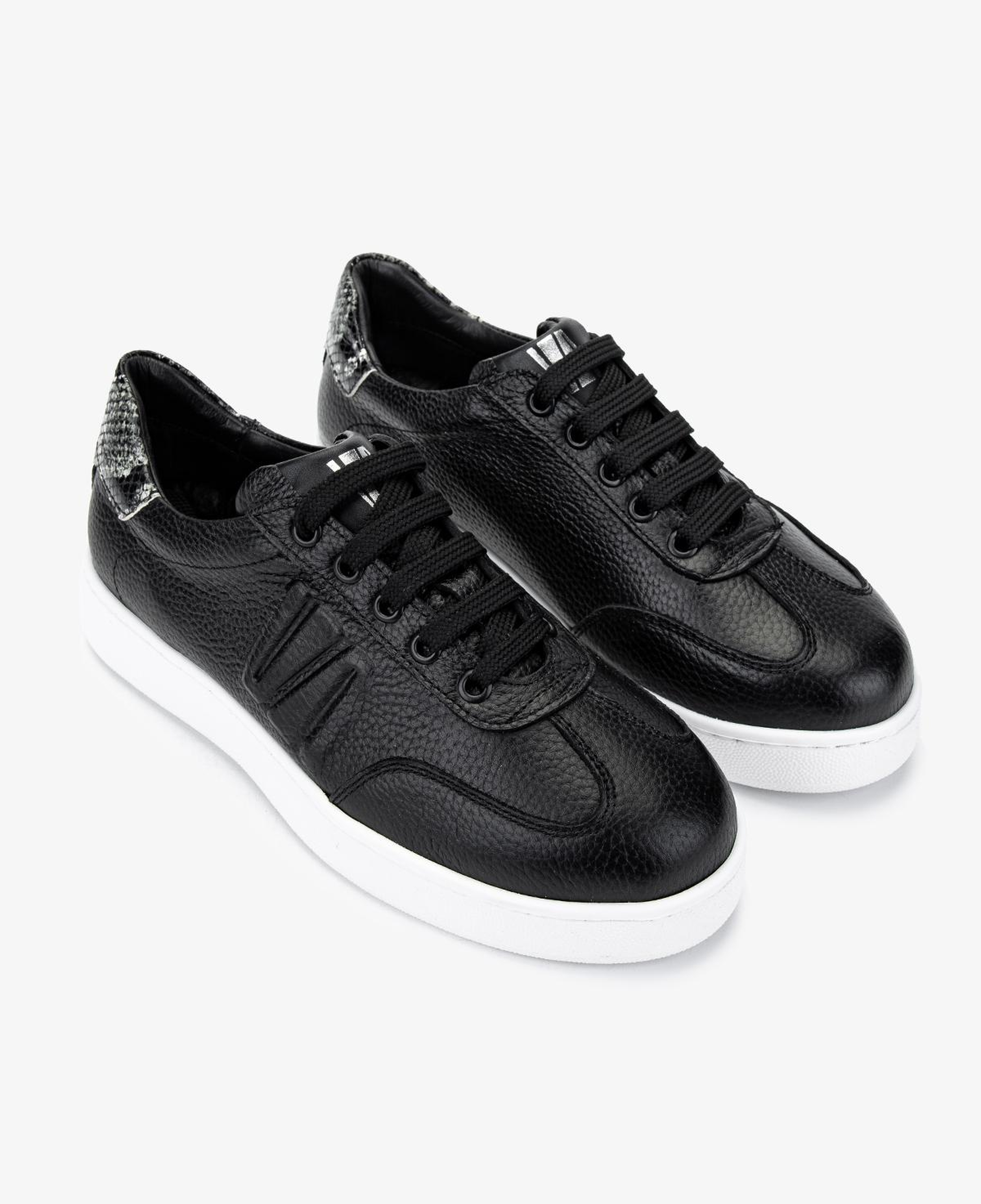 Valmenti Kadın Hakiki Deri Siyah Floter Sneakers & Spor Ayakkabı