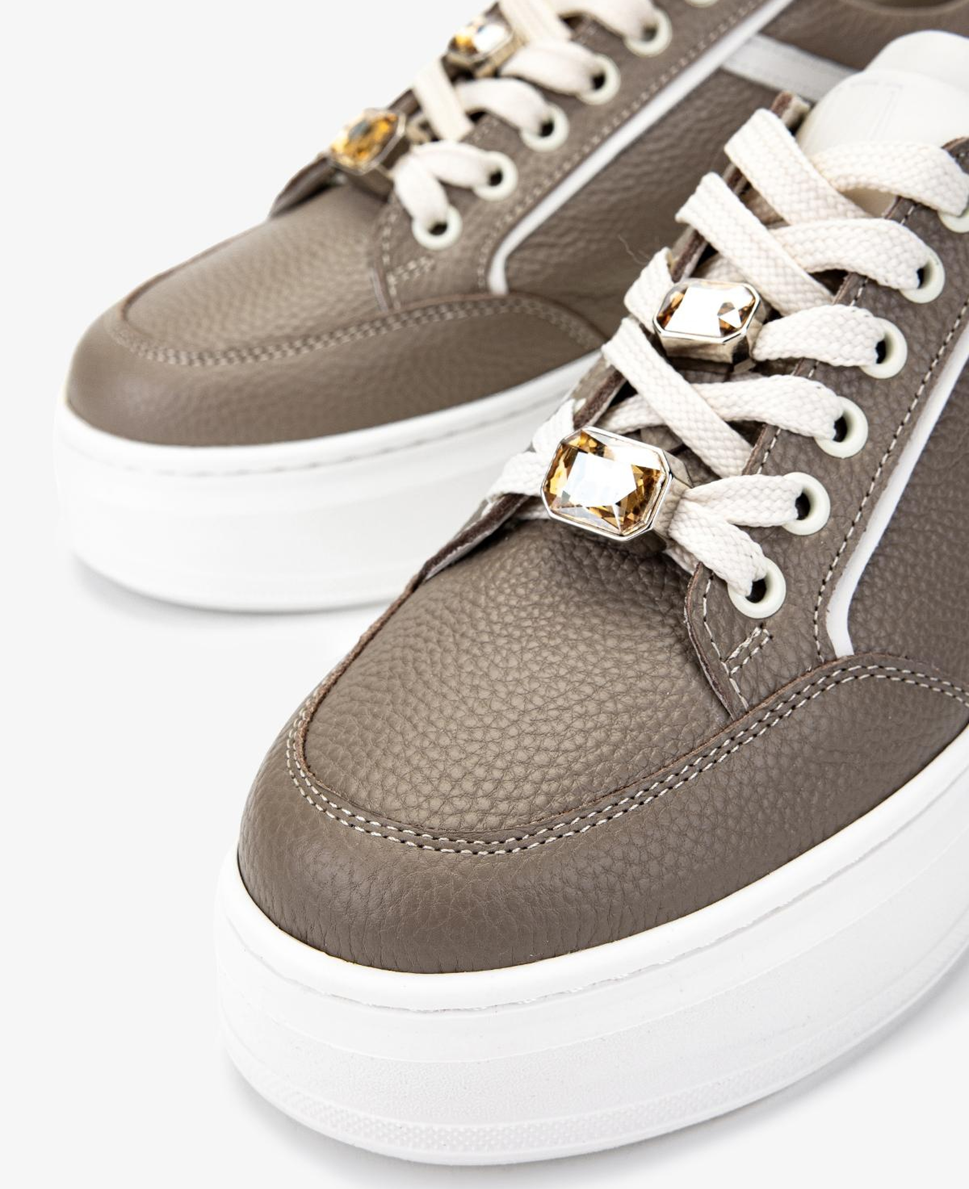 Valmenti Kadın Hakiki Deri Vizon Sneakers & Spor Ayakkabı