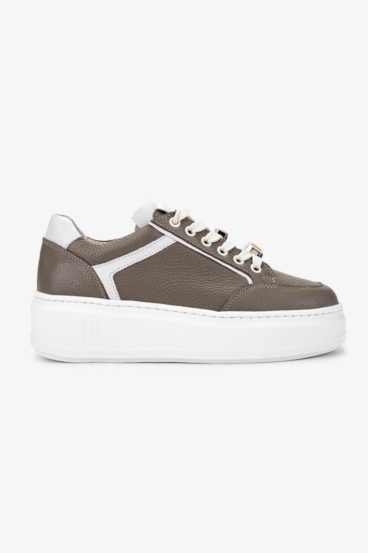 Valmenti Kadın Hakiki Deri Vizon Sneakers & Spor Ayakkabı