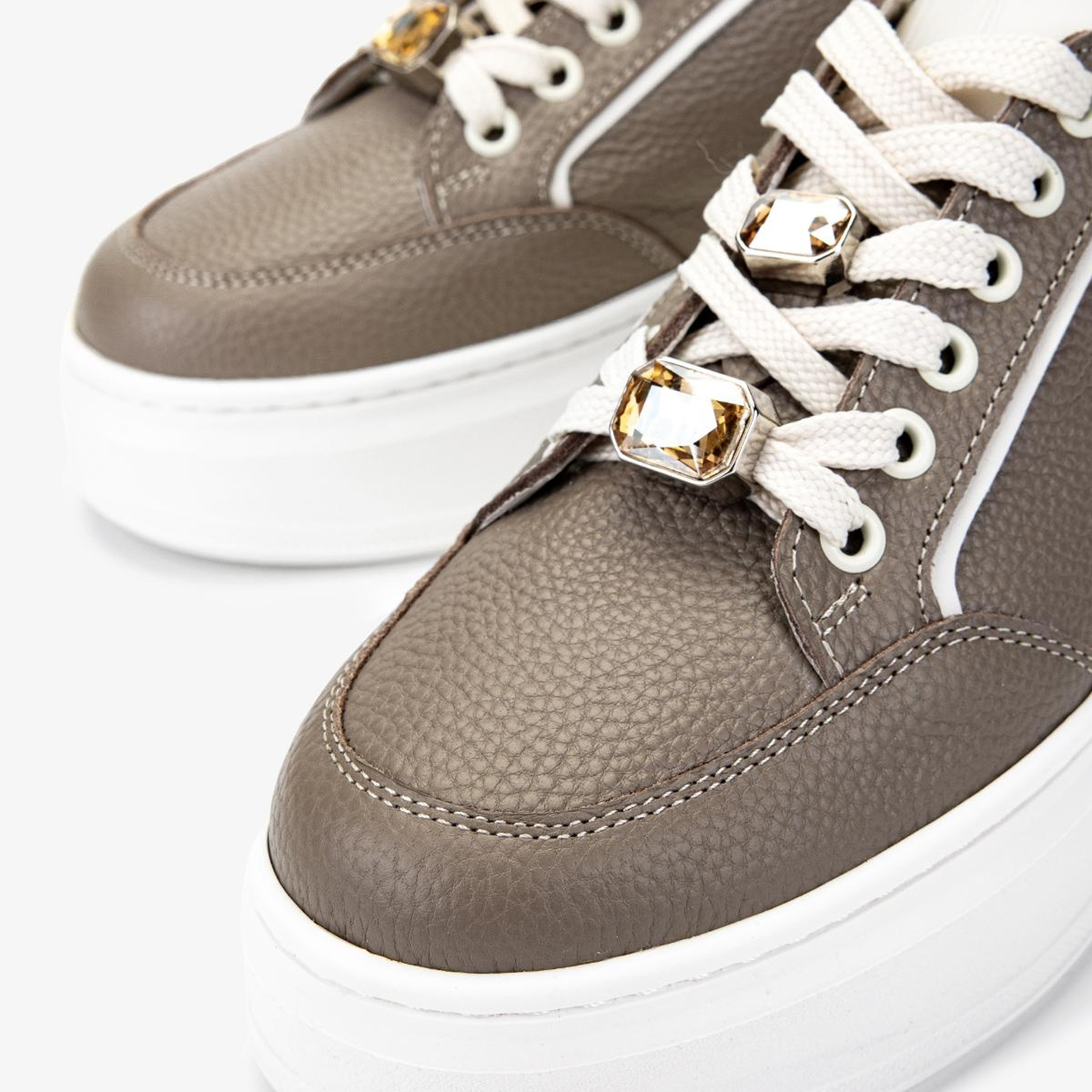 Valmenti Kadın Hakiki Deri Vizon Sneakers & Spor Ayakkabı