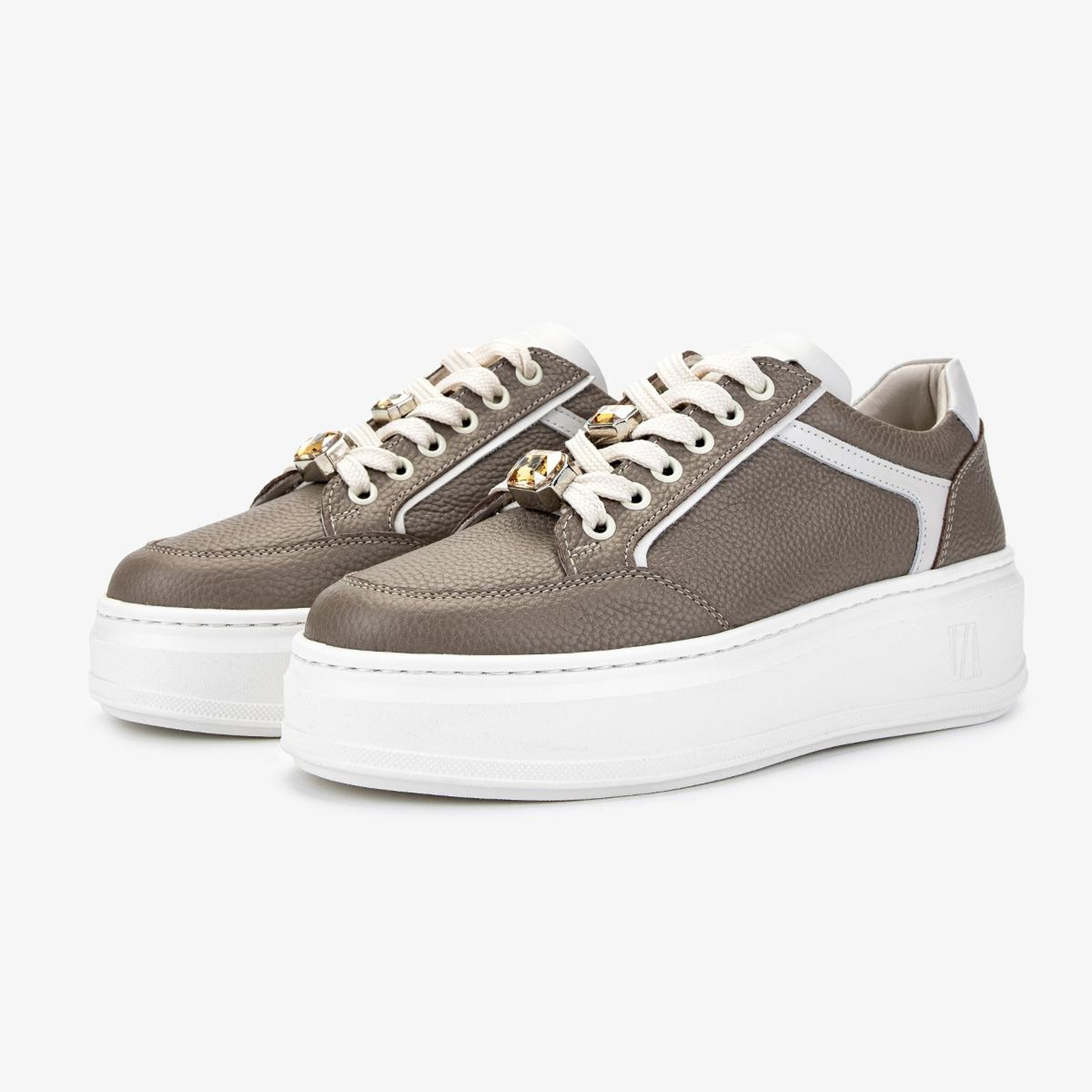 Valmenti Kadın Hakiki Deri Vizon Sneakers & Spor Ayakkabı