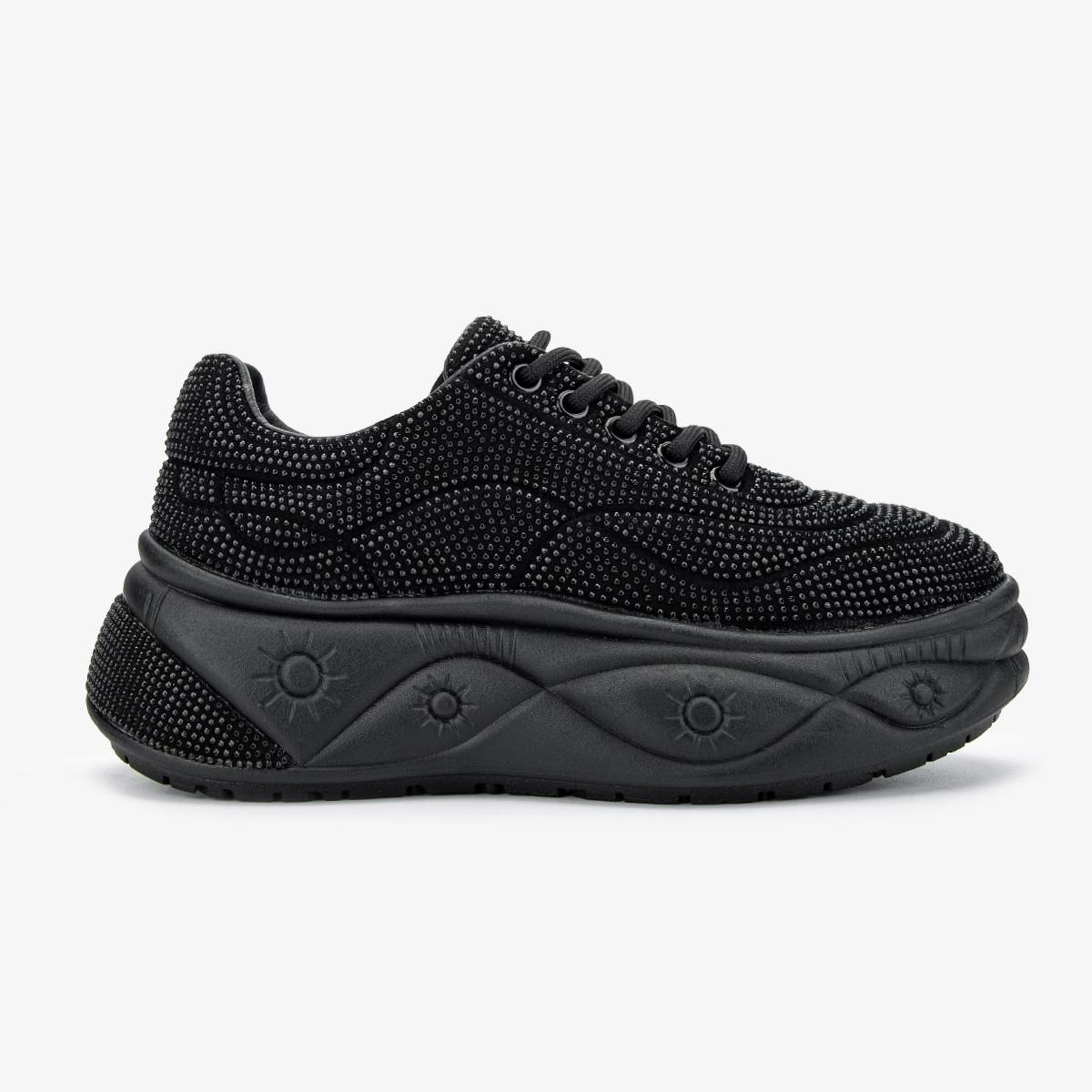 Valmenti Kadın Suni Deri Siyah Sneakers & Spor Ayakkabı