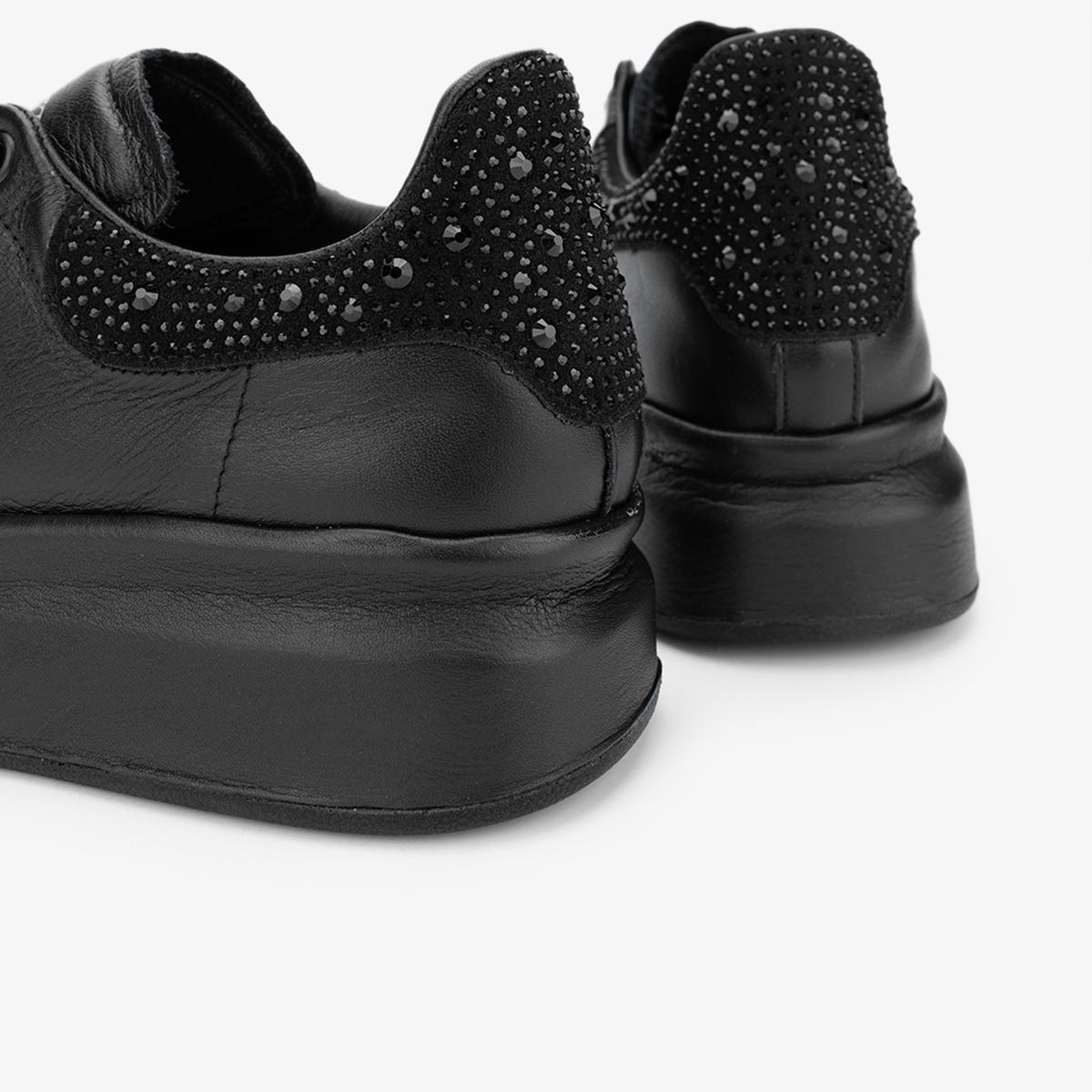 Valmenti Kadın Hakiki Deri Siyah Sneakers & Spor Ayakkabı