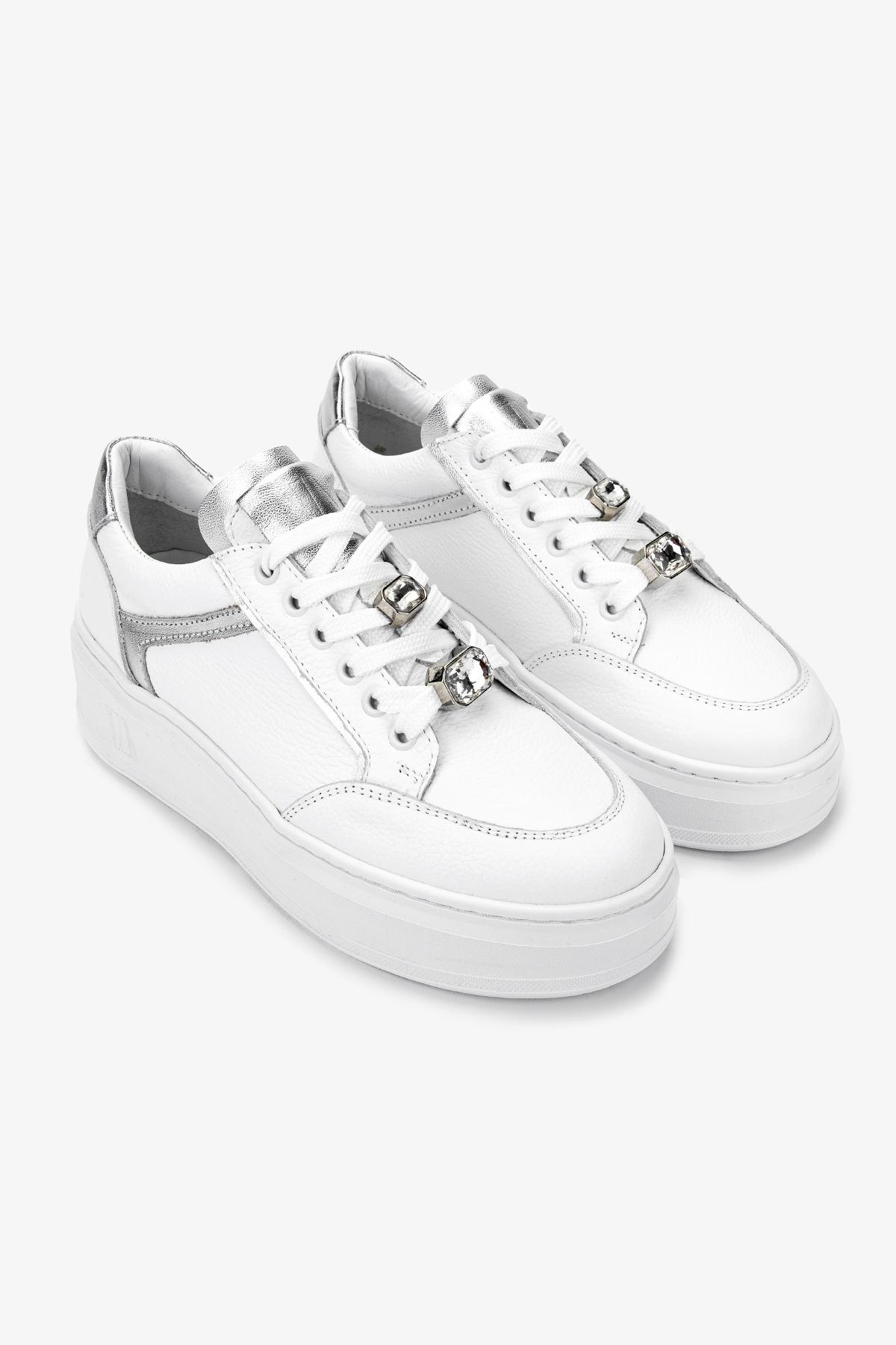 Valmenti Kadın Hakiki Deri Beyaz Sneakers & Spor Ayakkabı