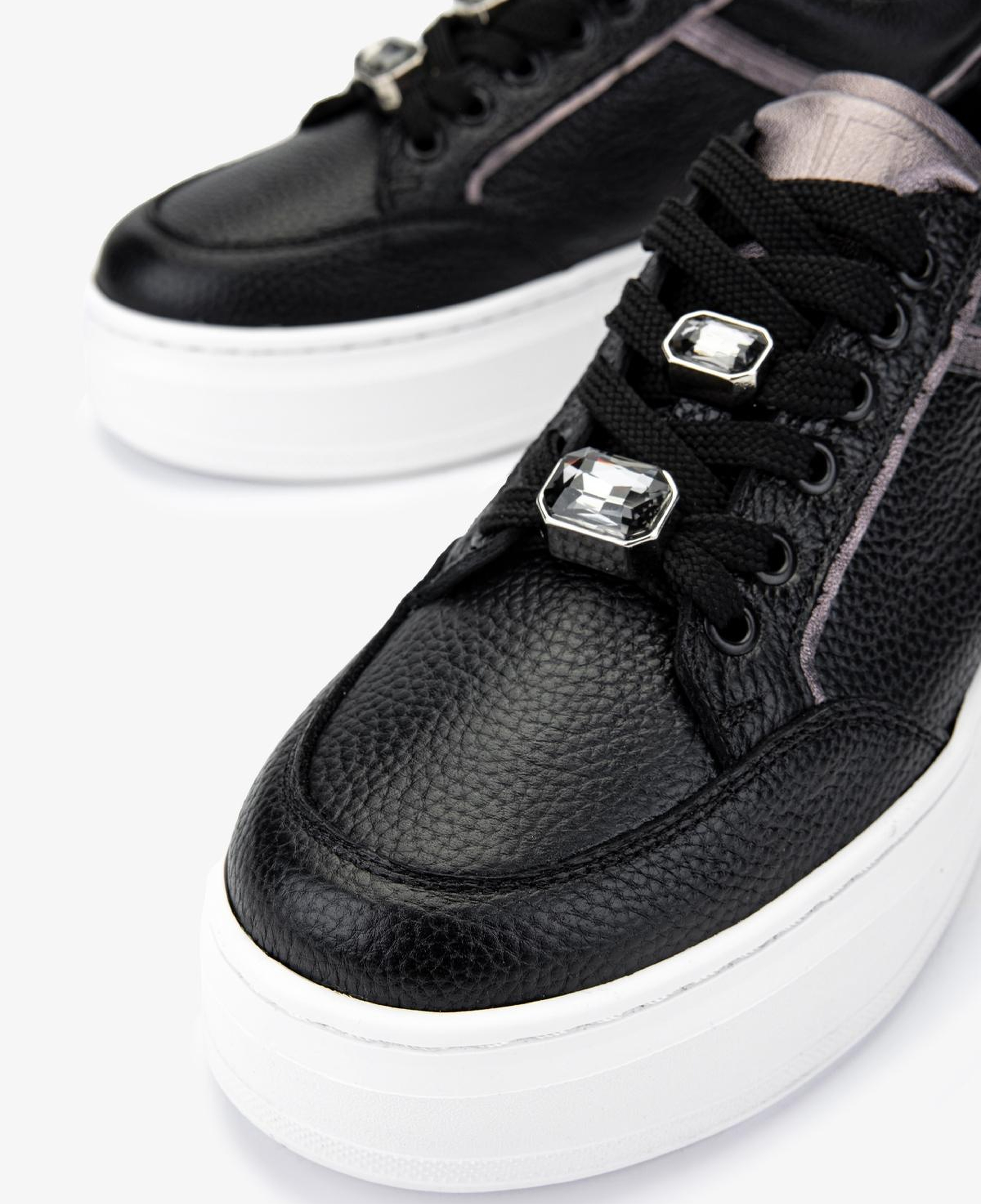 Valmenti Kadın Hakiki Deri Siyah Sneakers & Spor Ayakkabı