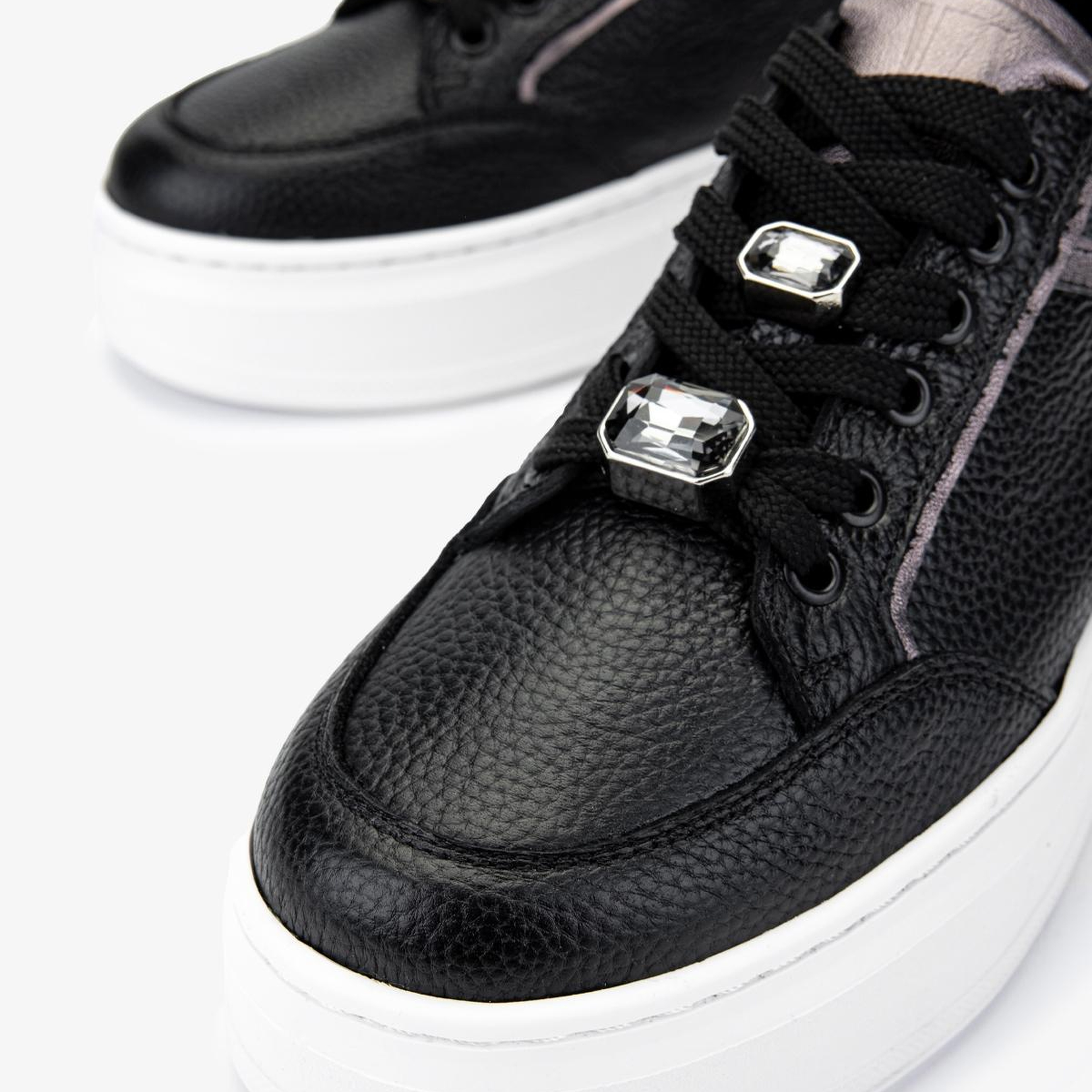 Valmenti Kadın Hakiki Deri Siyah Sneakers & Spor Ayakkabı