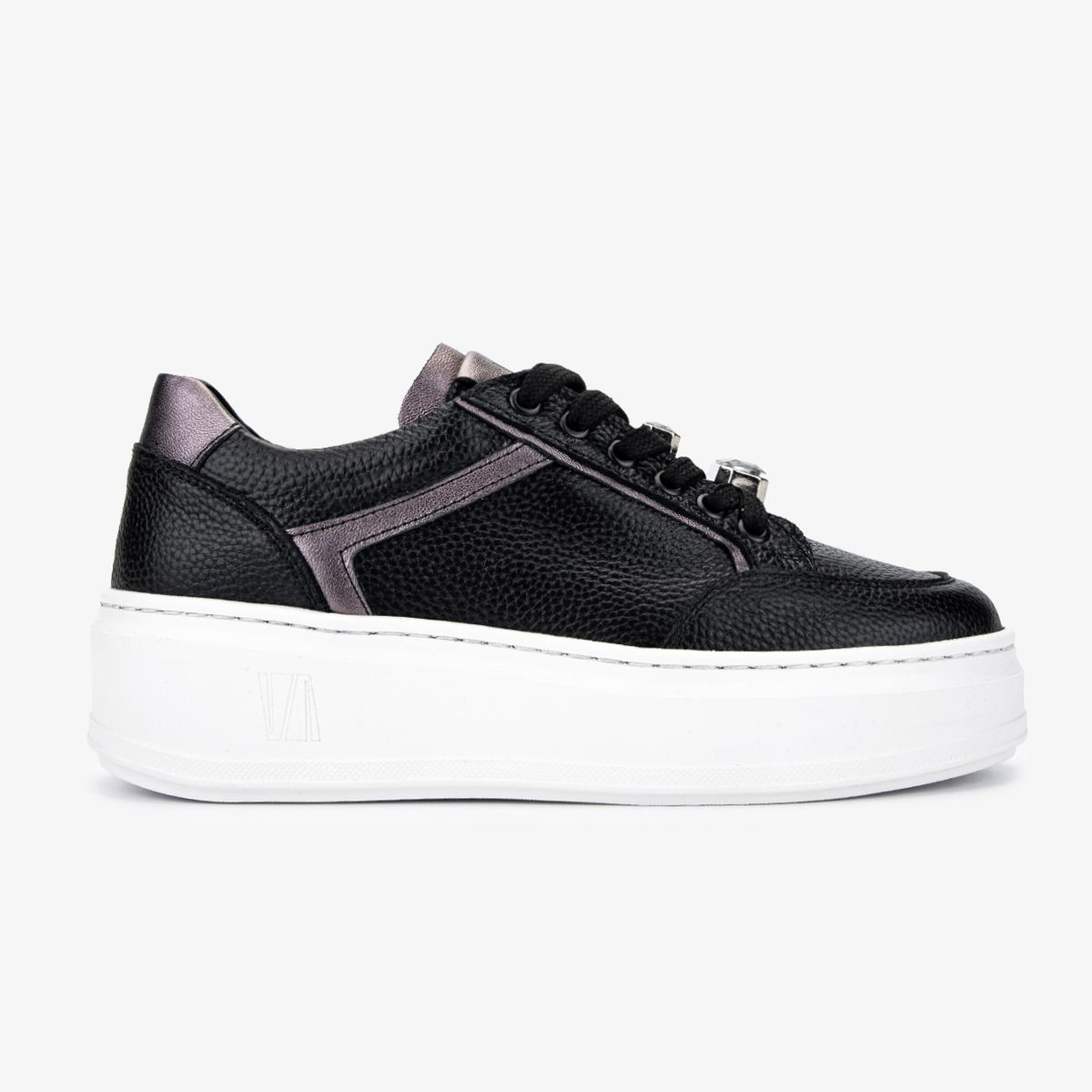 Valmenti Kadın Hakiki Deri Siyah Sneakers & Spor Ayakkabı