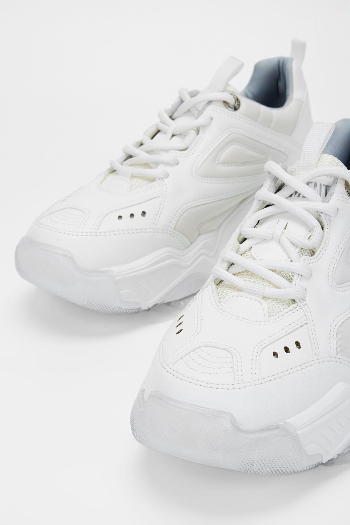 Valmenti Kadın Suni Deri Beyaz Sneakers & Spor Ayakkabı