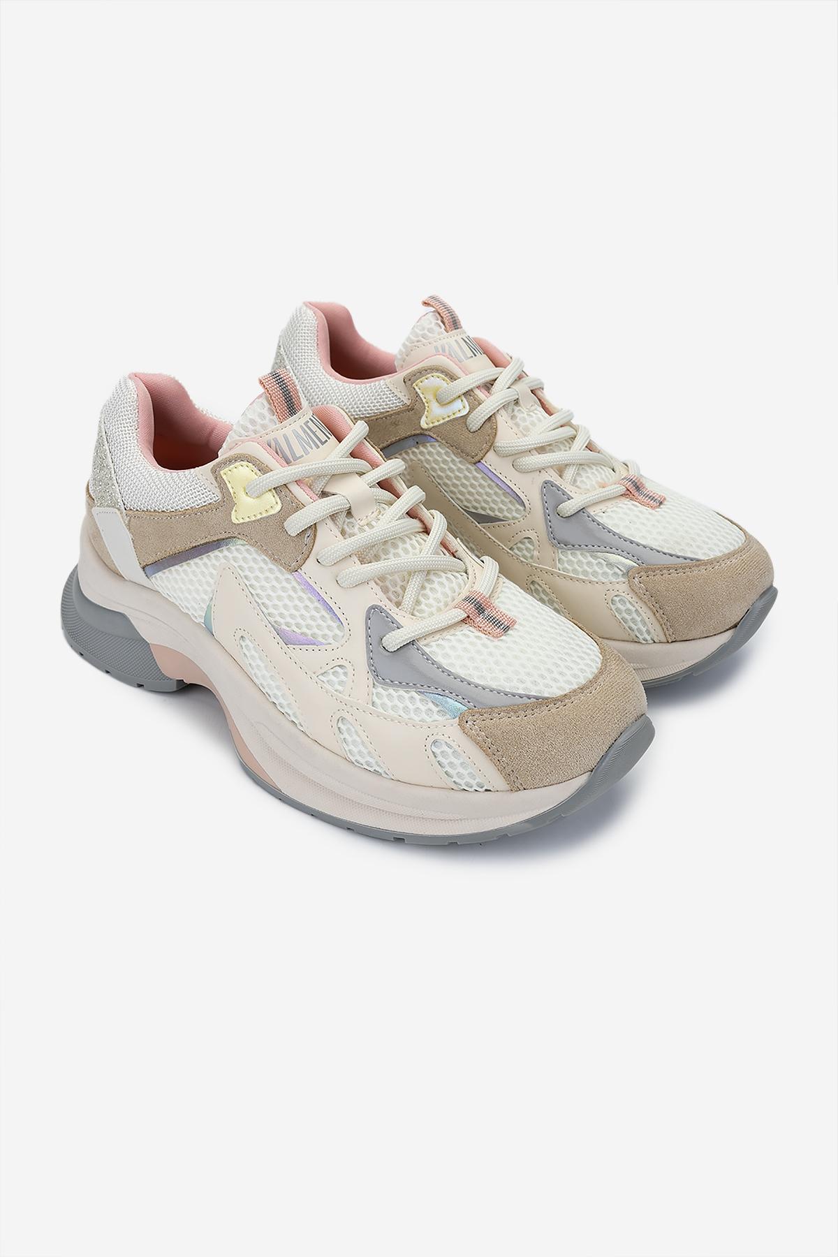 Valmenti Kadın Deri & Tekstil Bej Sneakers & Spor Ayakkabı