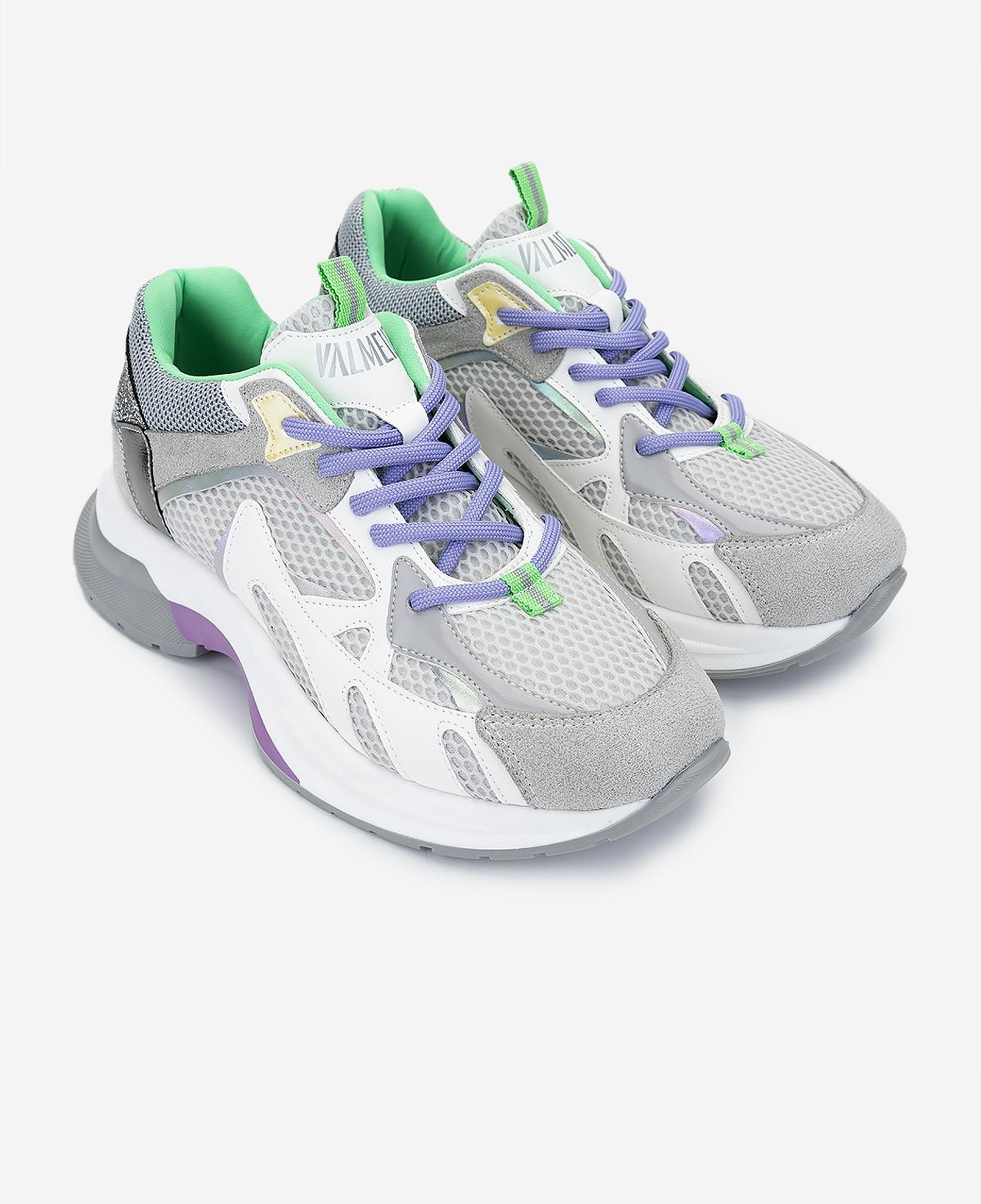 Valmenti Kadın Deri & Tekstil Gri Sneakers & Spor Ayakkabı