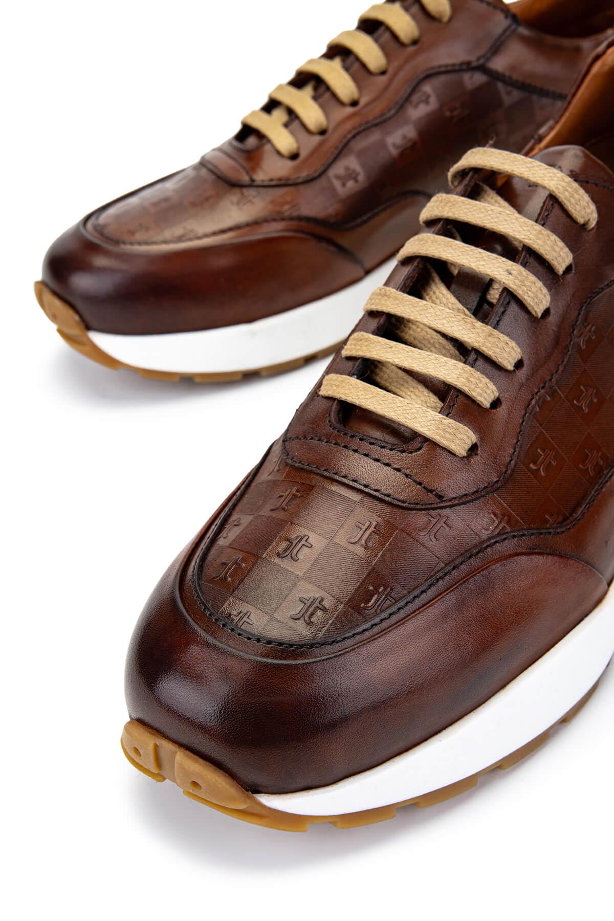 Tamer Tanca Erkek Hakiki Deri Taba Sneakers & Spor Ayakkabı
