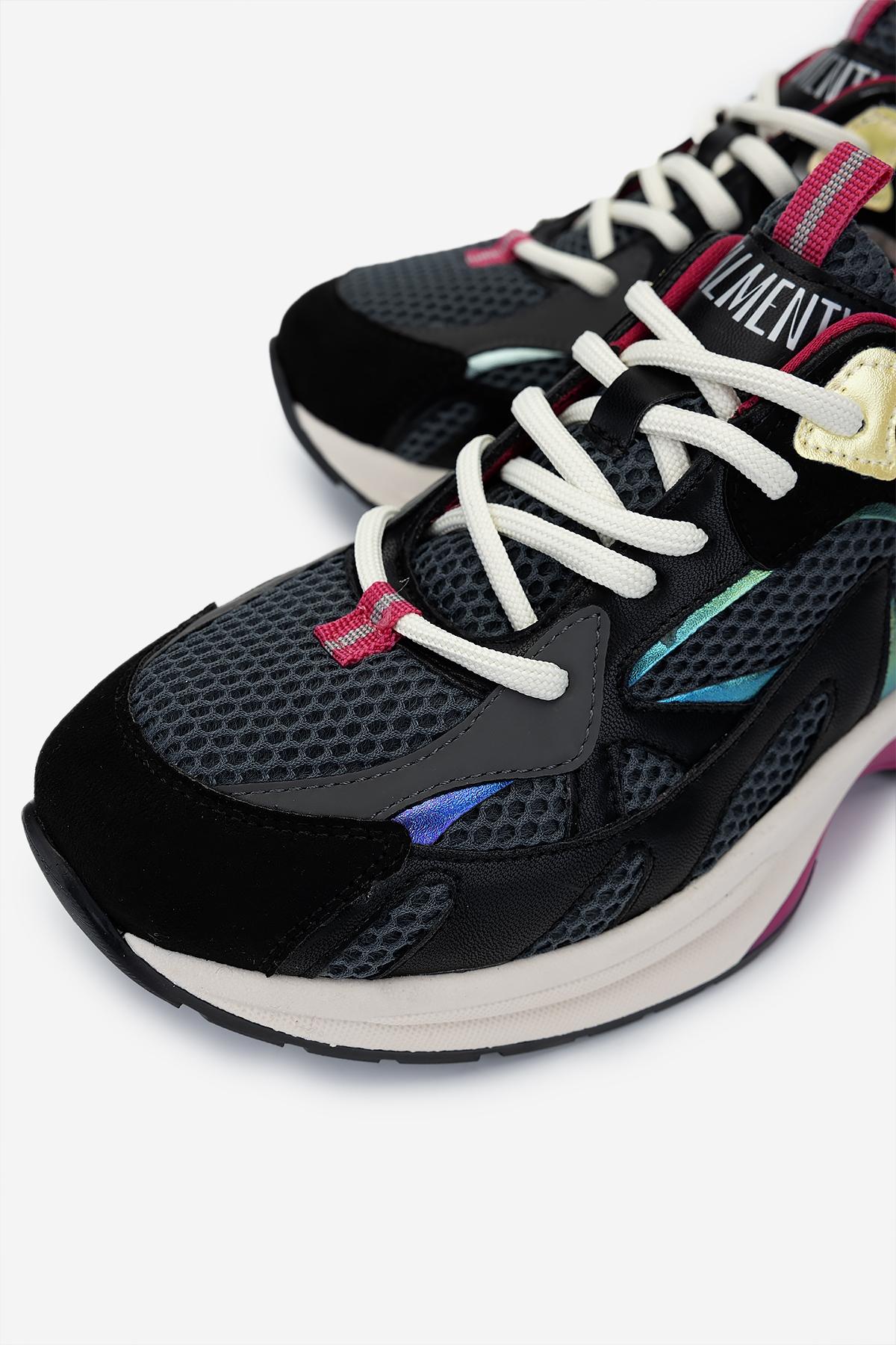 Valmenti Kadın Deri & Tekstil Siyah Sneakers & Spor Ayakkabı