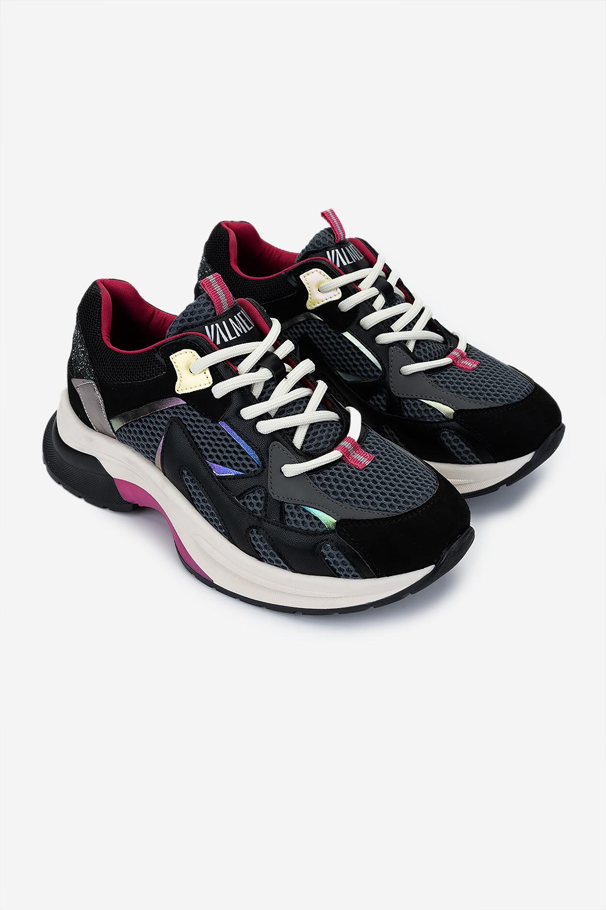 Valmenti Kadın Deri & Tekstil Siyah Sneakers & Spor Ayakkabı