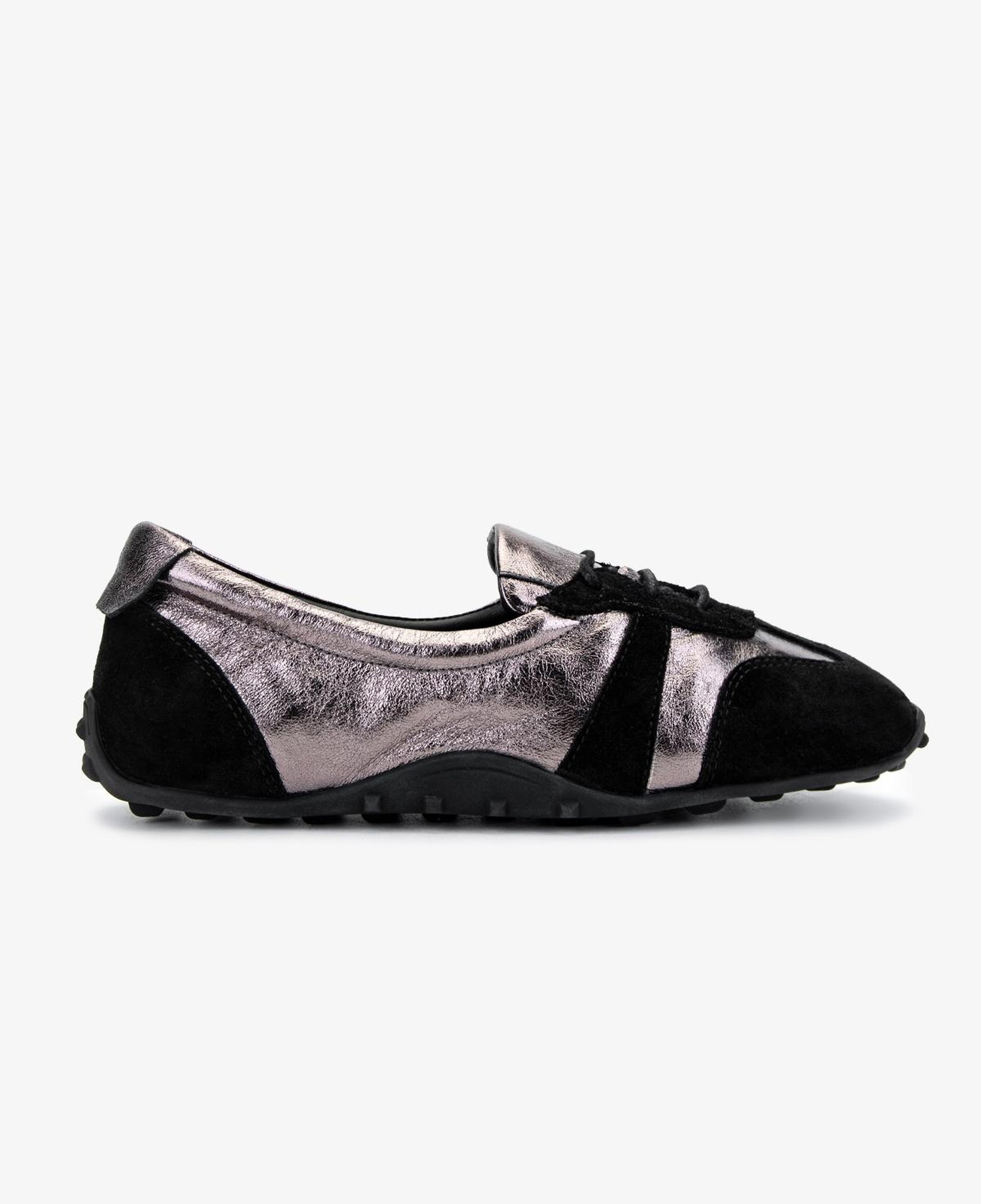 Valmenti Kadın Hakiki Deri Siyah Süet Sneakers & Spor Ayakkabı
