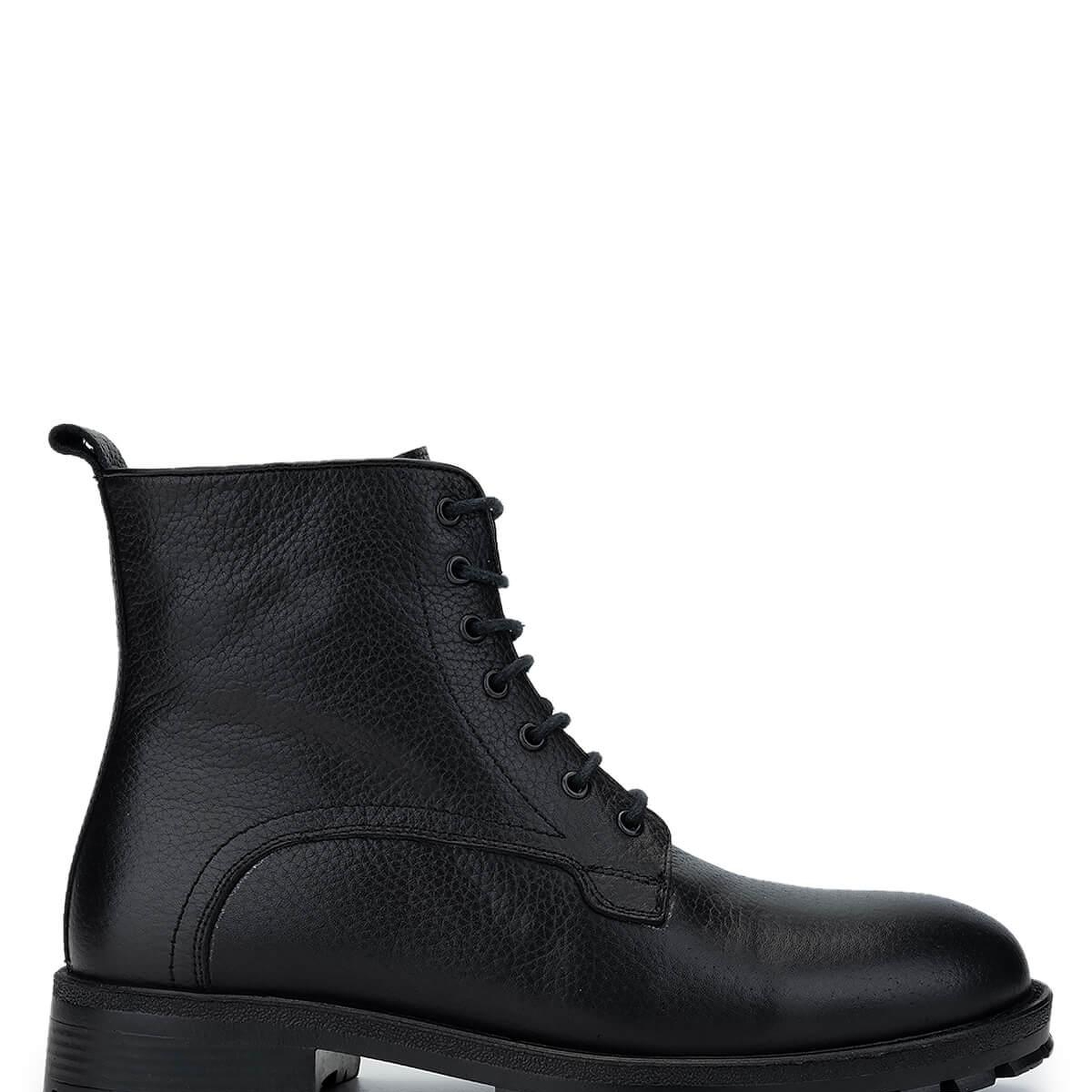 Tamer Tanca Erkek Hakiki Deri Siyah Deri Casual Bot