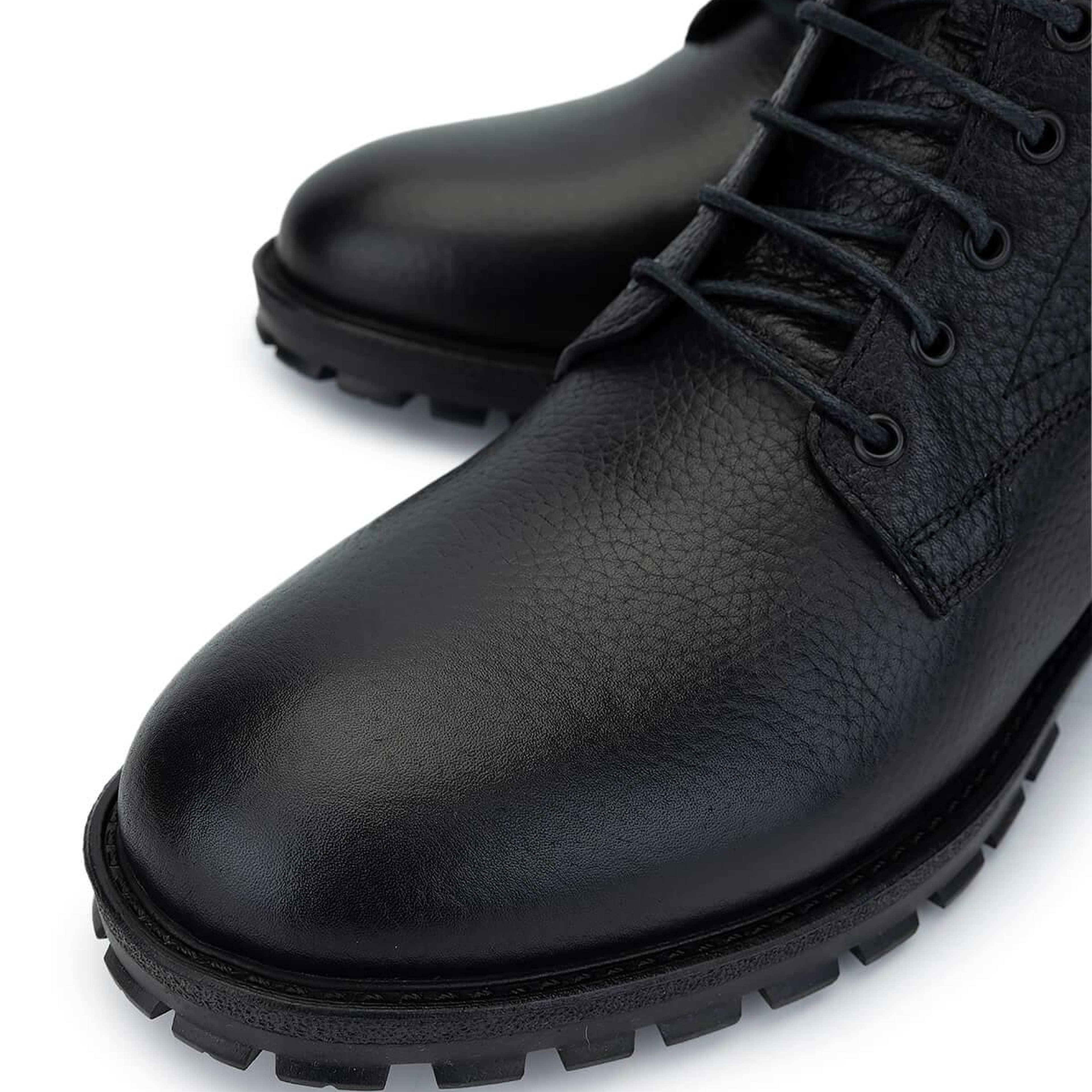 Tamer Tanca Erkek Hakiki Deri Siyah Deri Casual Bot