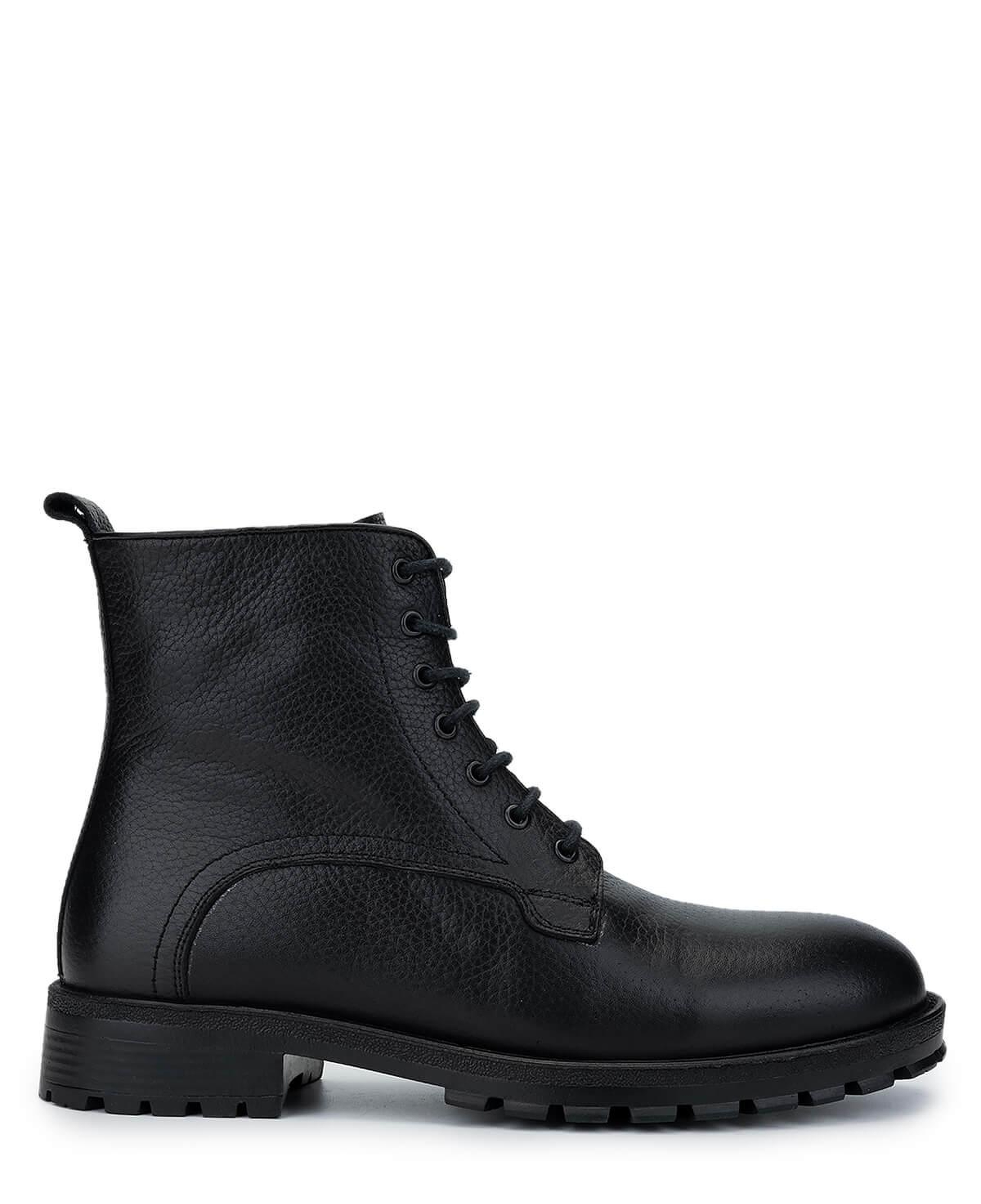 Tamer Tanca Erkek Hakiki Deri Siyah Deri Casual Bot