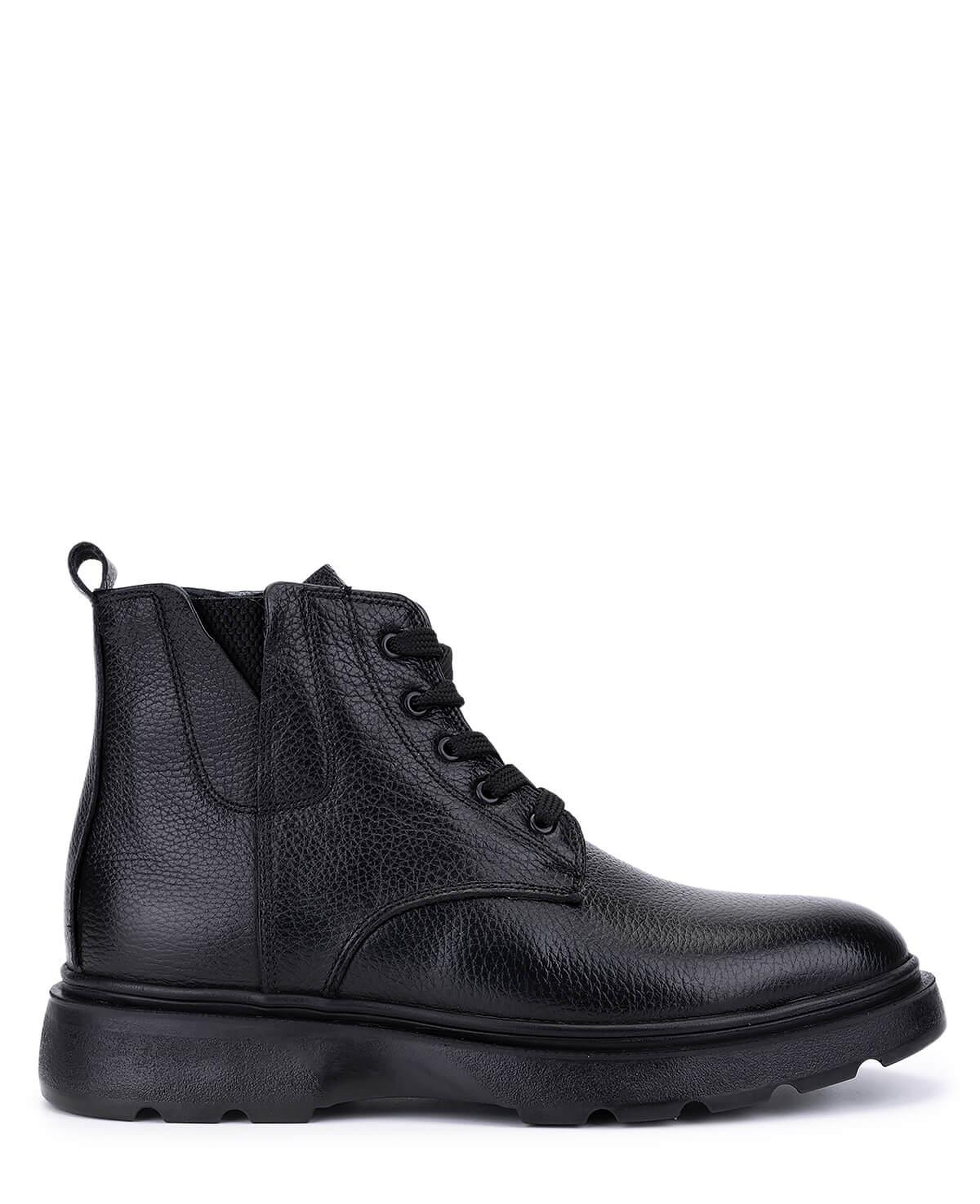 Tamer Tanca Erkek Hakiki Deri Siyah Casual Bot