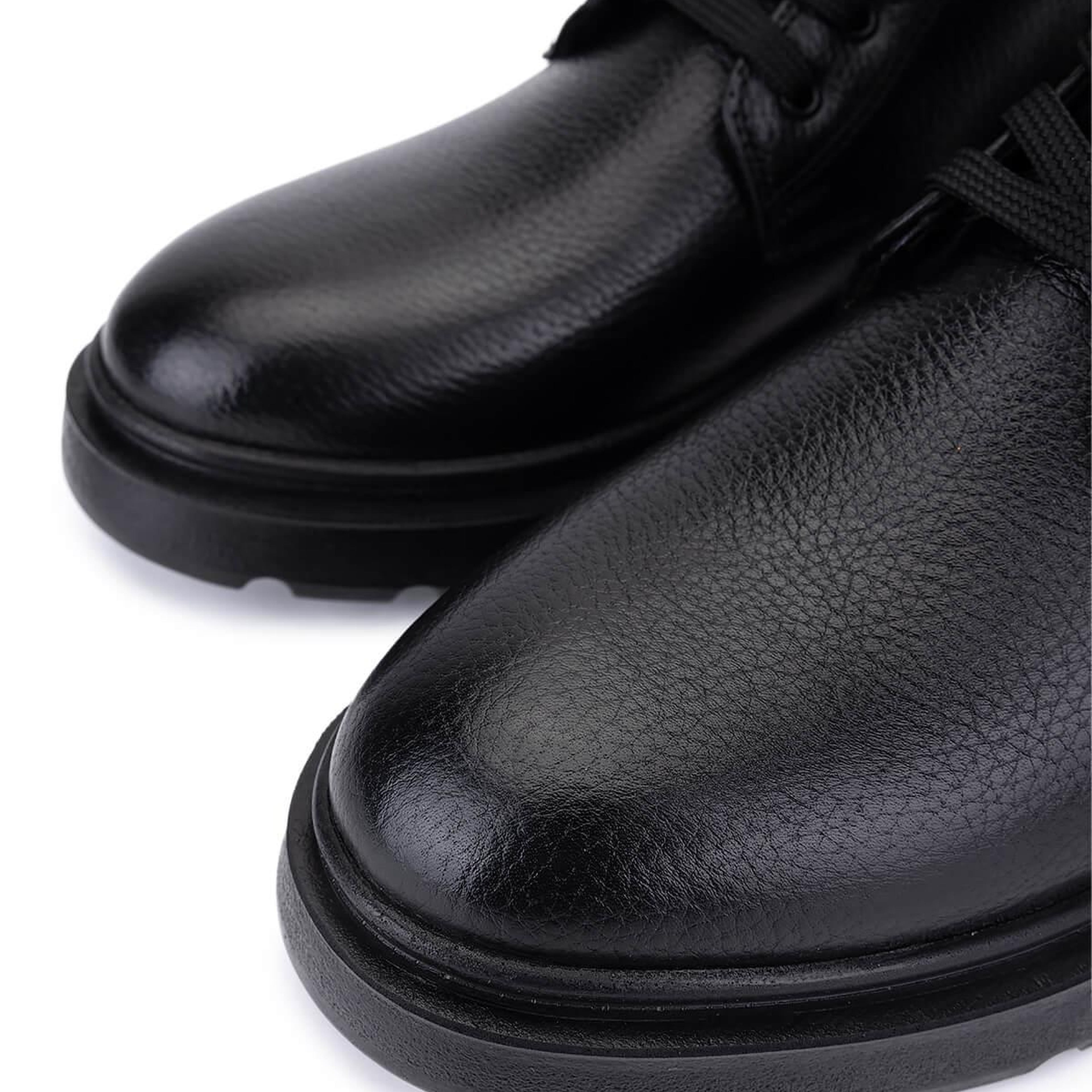 Tamer Tanca Erkek Hakiki Deri Siyah Casual Bot