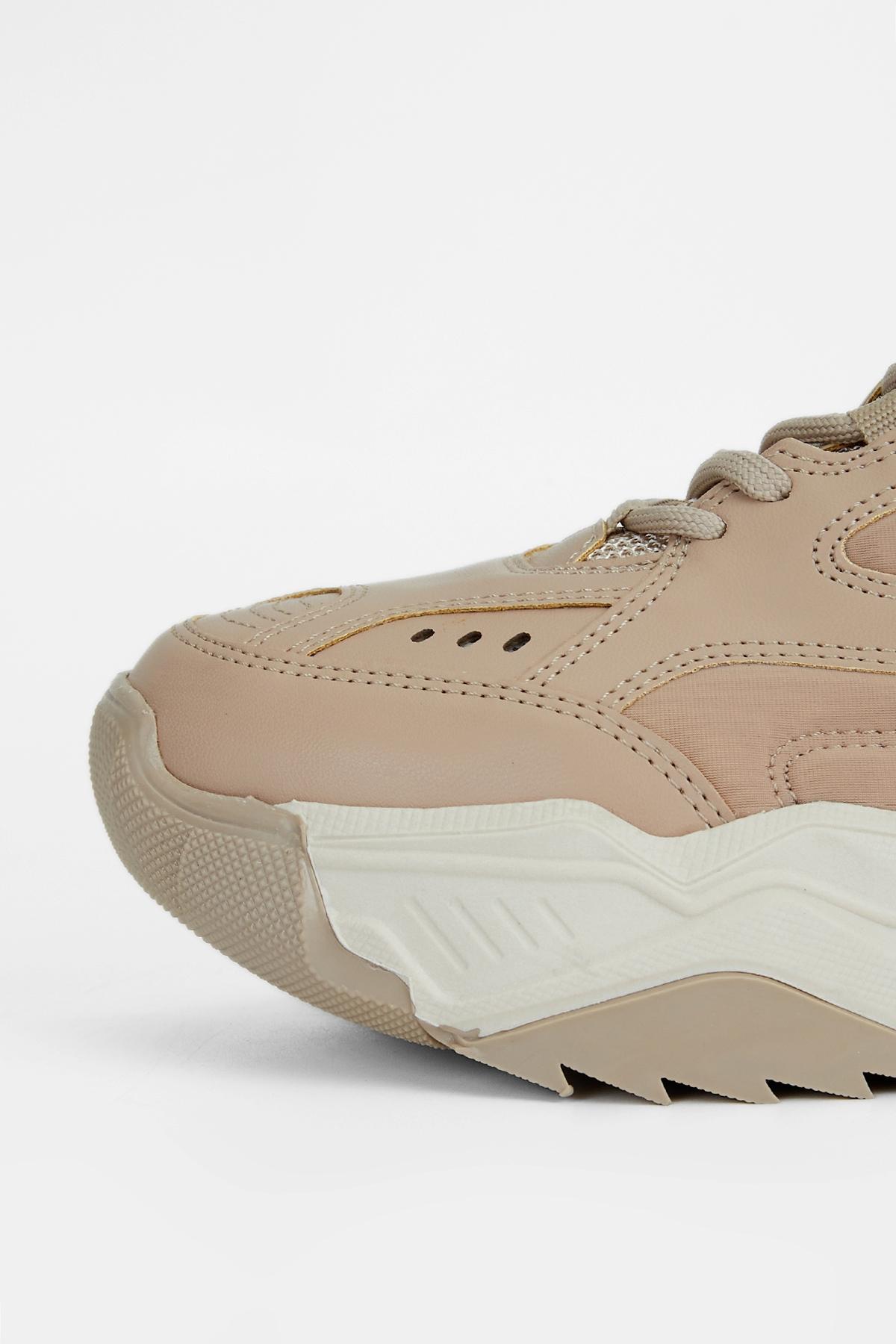 Valmenti Kadın Suni Deri Nude Sneakers & Spor Ayakkabı