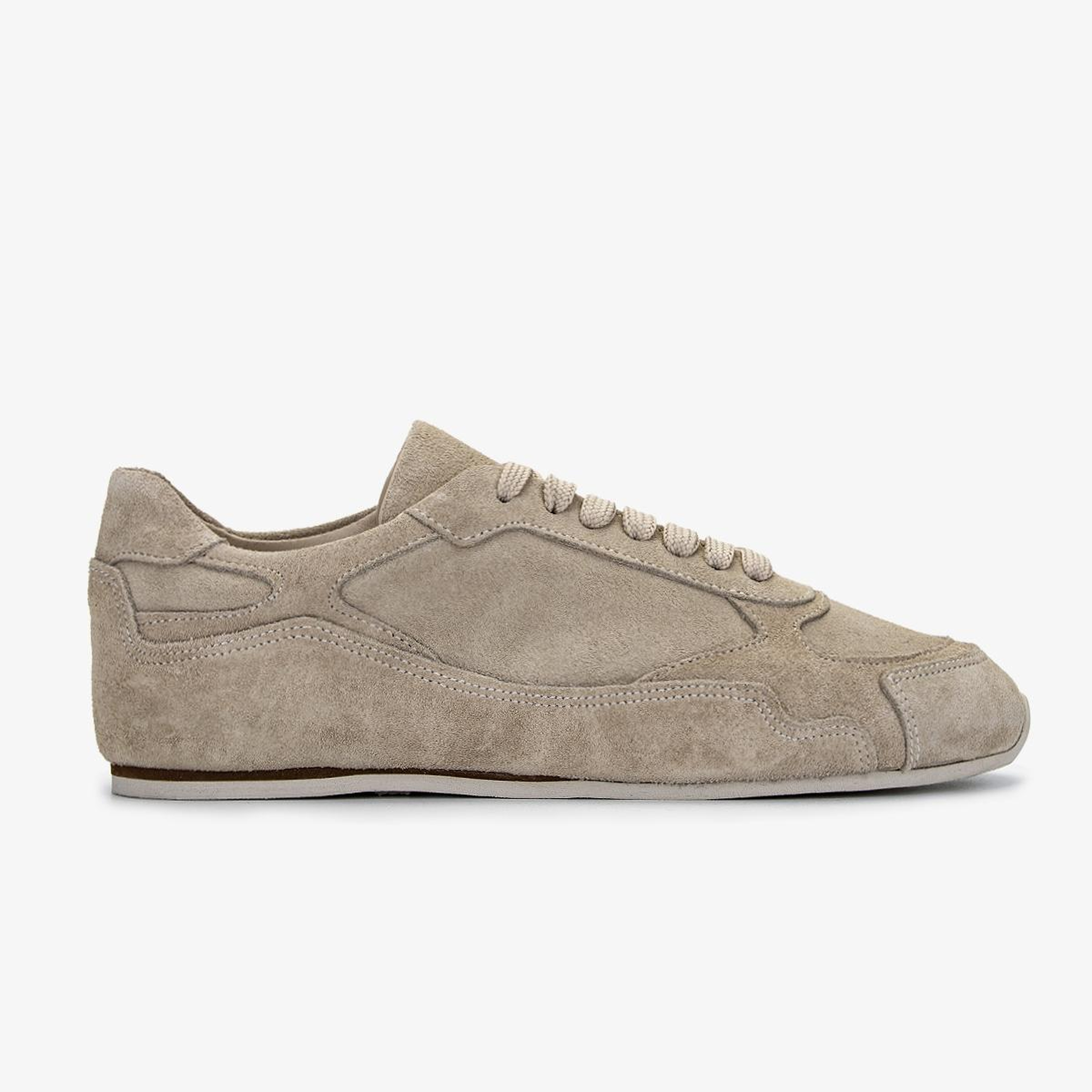 Valmenti Kadın Hakiki Deri Bej Süet Sneakers & Spor Ayakkabı