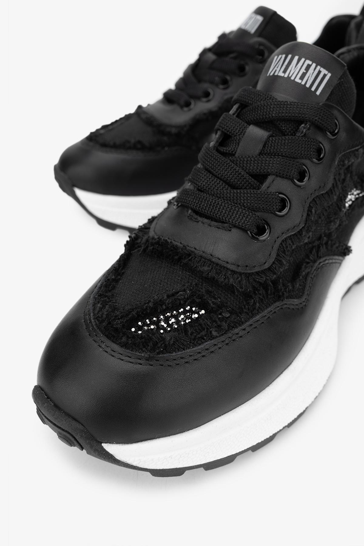 Valmenti Kadın Hakiki Deri Siyah Sneakers & Spor Ayakkabı