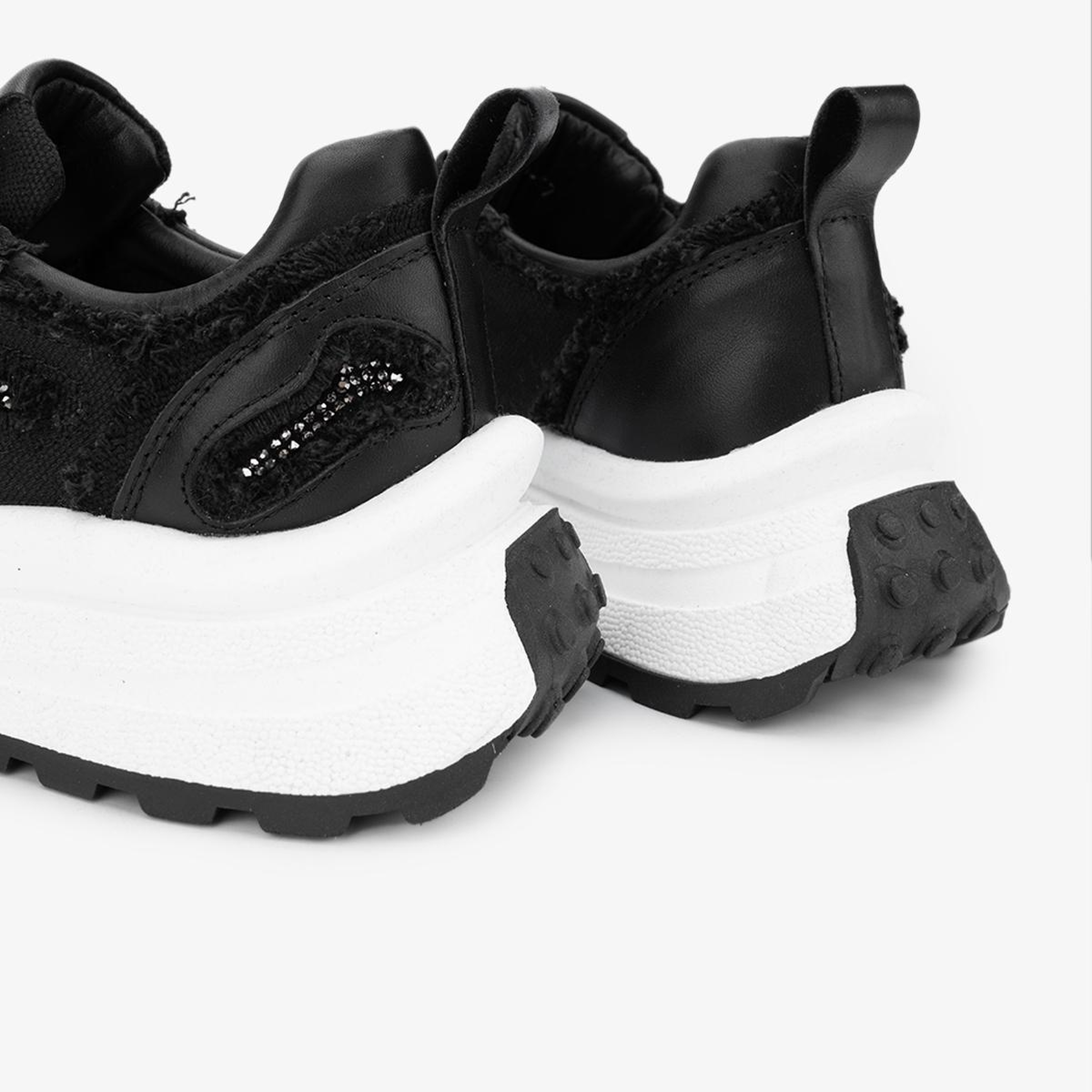 Valmenti Kadın Hakiki Deri Siyah Sneakers & Spor Ayakkabı